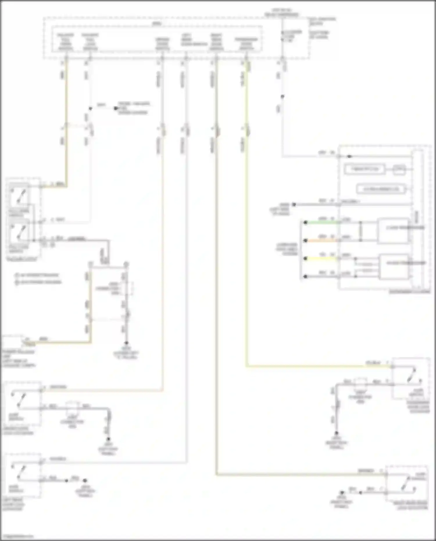 Palisade Hyundai I (2018-2022): Courtesy lamps circuit (3 of 3)