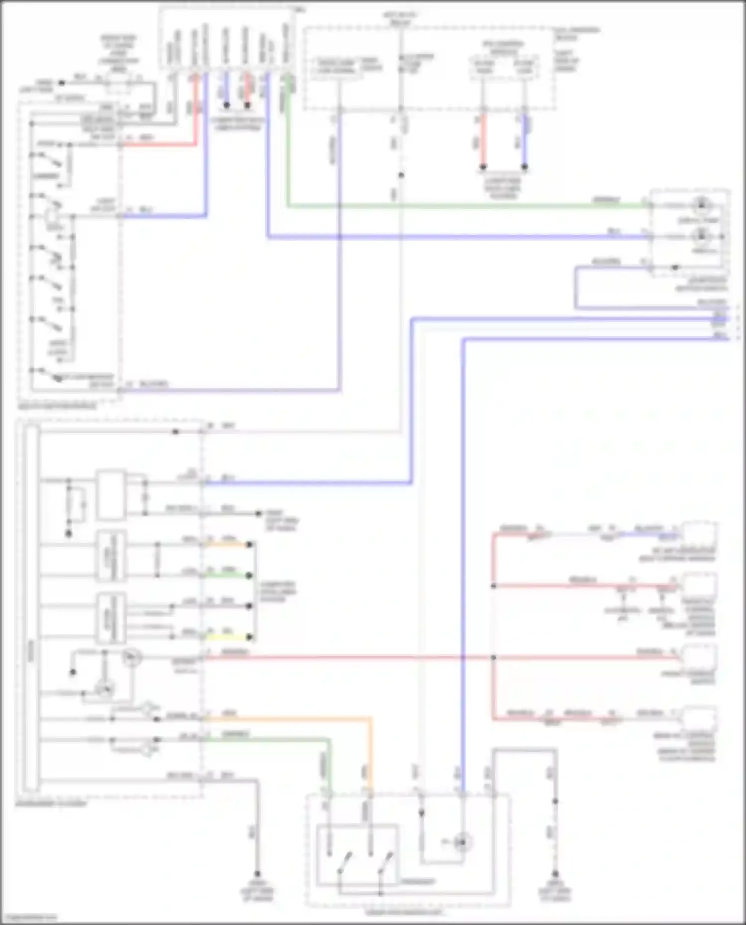 Palisade Hyundai I (2018-2022): Instrument illumination circuit (1 of 3)