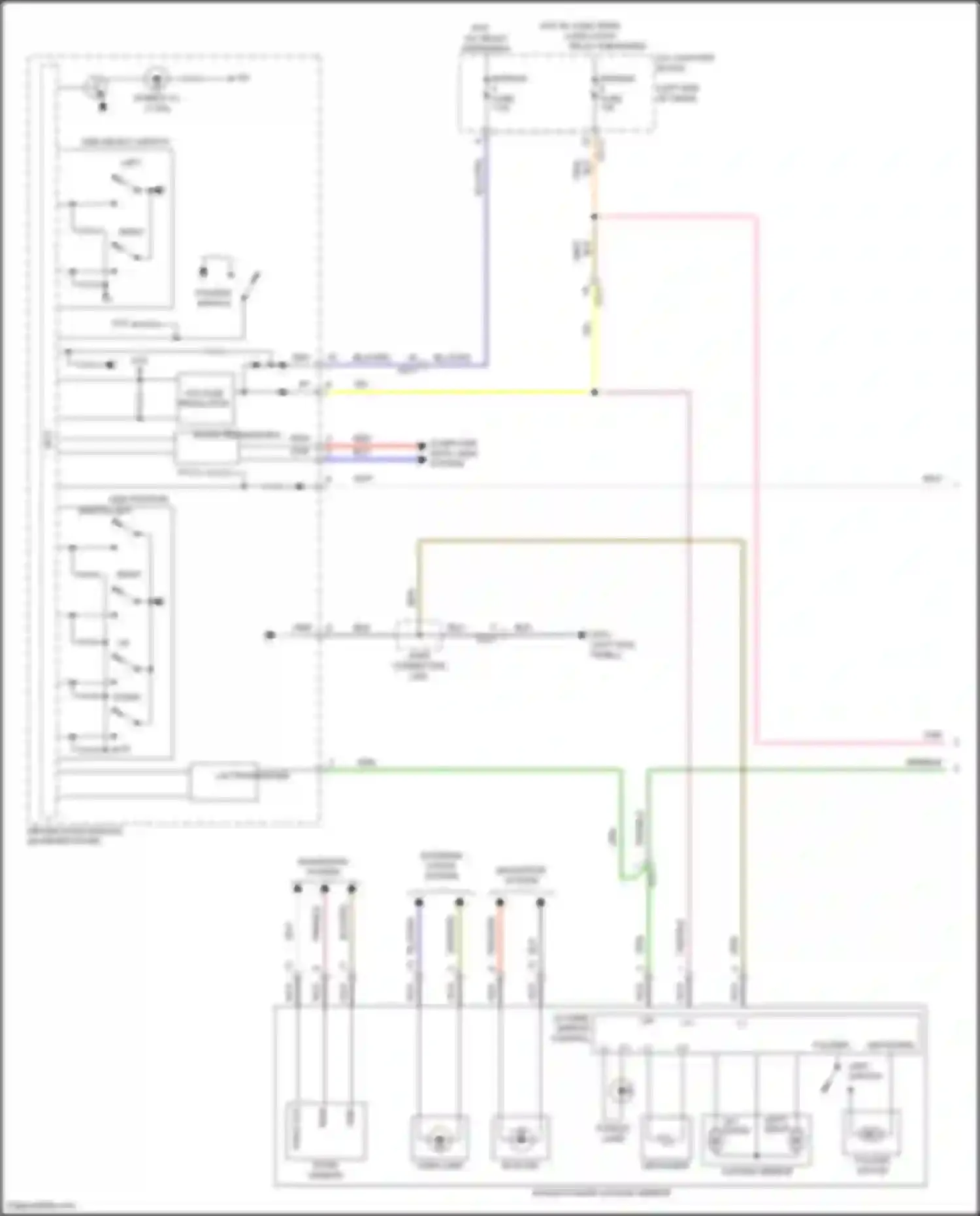 Palisade Hyundai I (2018-2022): Memory mirrors circuit (1 of 2)