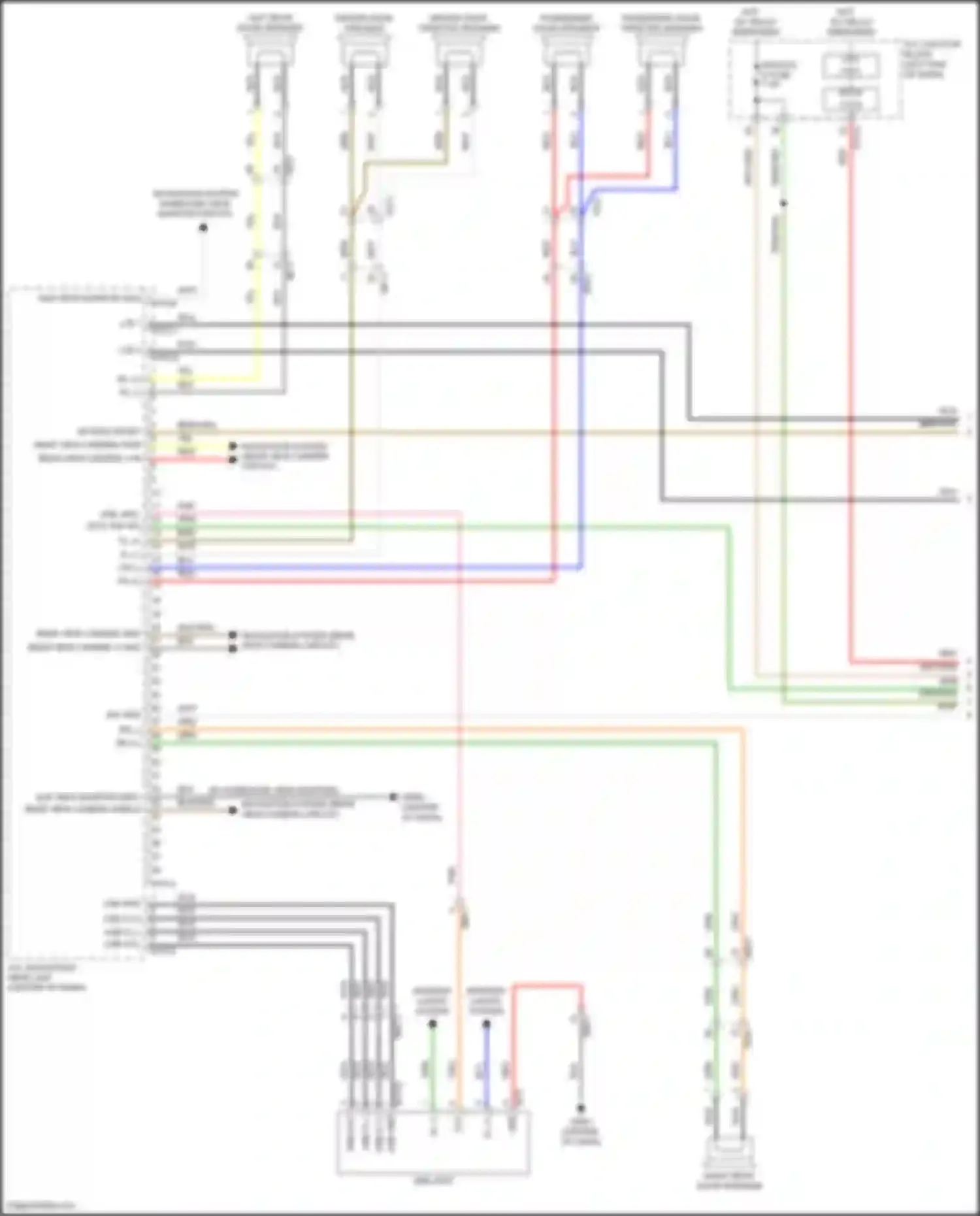 Palisade Hyundai I (2018-2022): Navigation circuit, w/o amplifier (1 of 4)