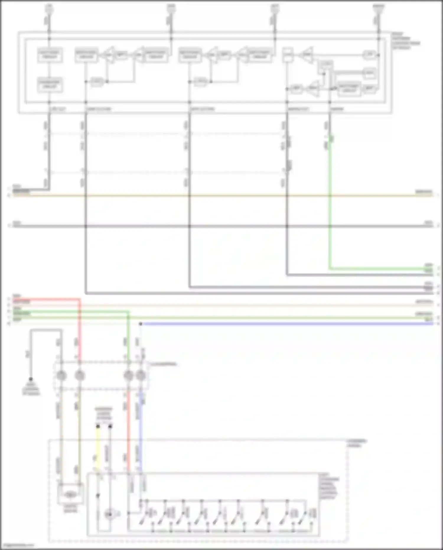Palisade Hyundai I (2018-2022): Navigation circuit, w/o amplifier (2 of 4)