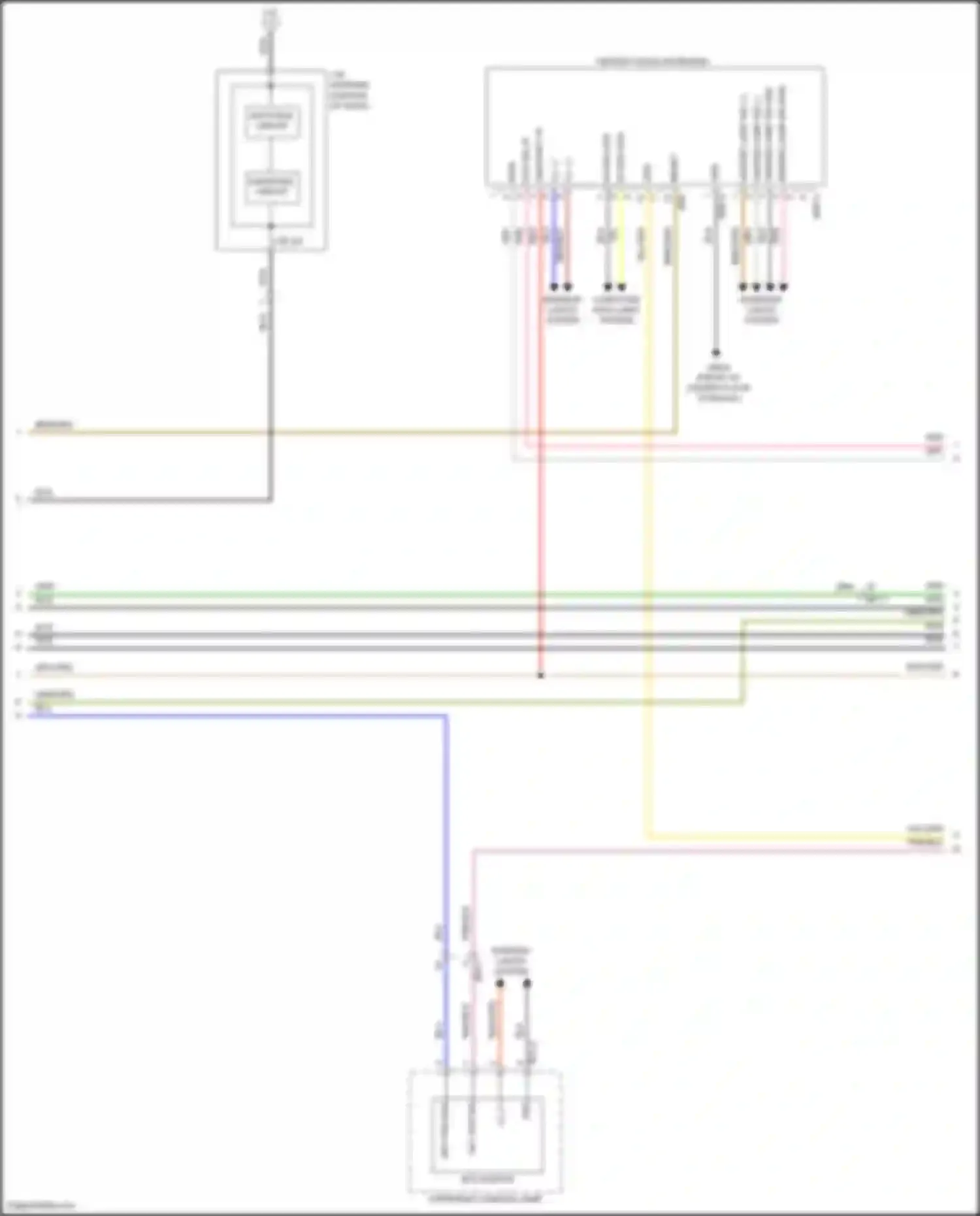Palisade Hyundai I (2018-2022): Navigation circuit, w/o amplifier (3 of 4)