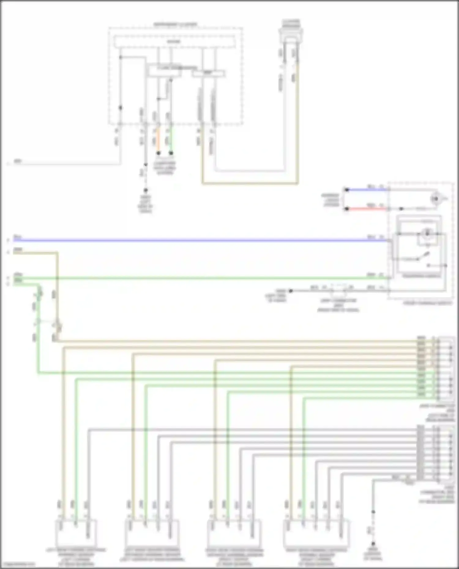 Palisade Hyundai I (2018-2022): Parking assistant circuit (2 of 2)