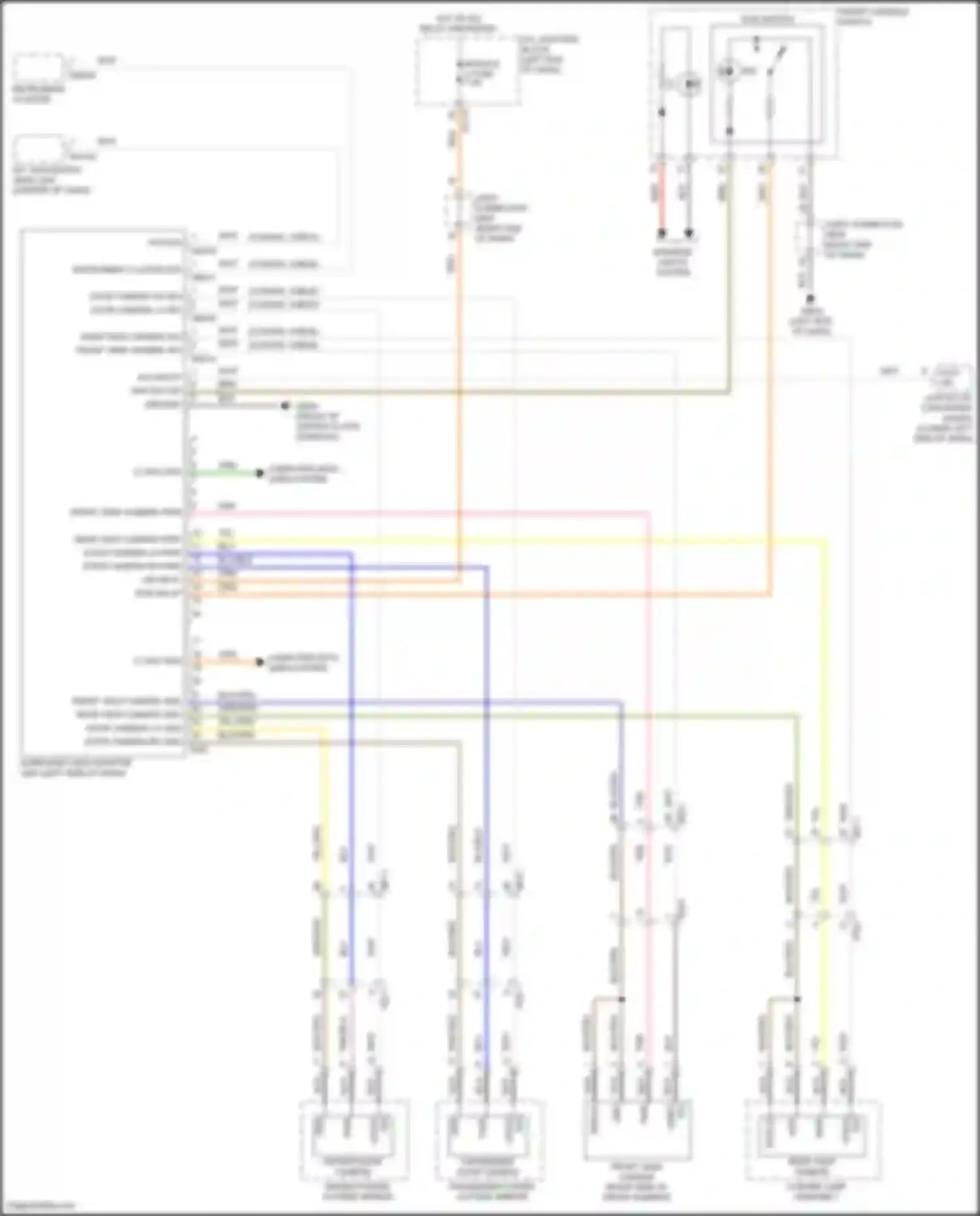 Palisade Hyundai I (2018-2022): Surround view monitor circuit
