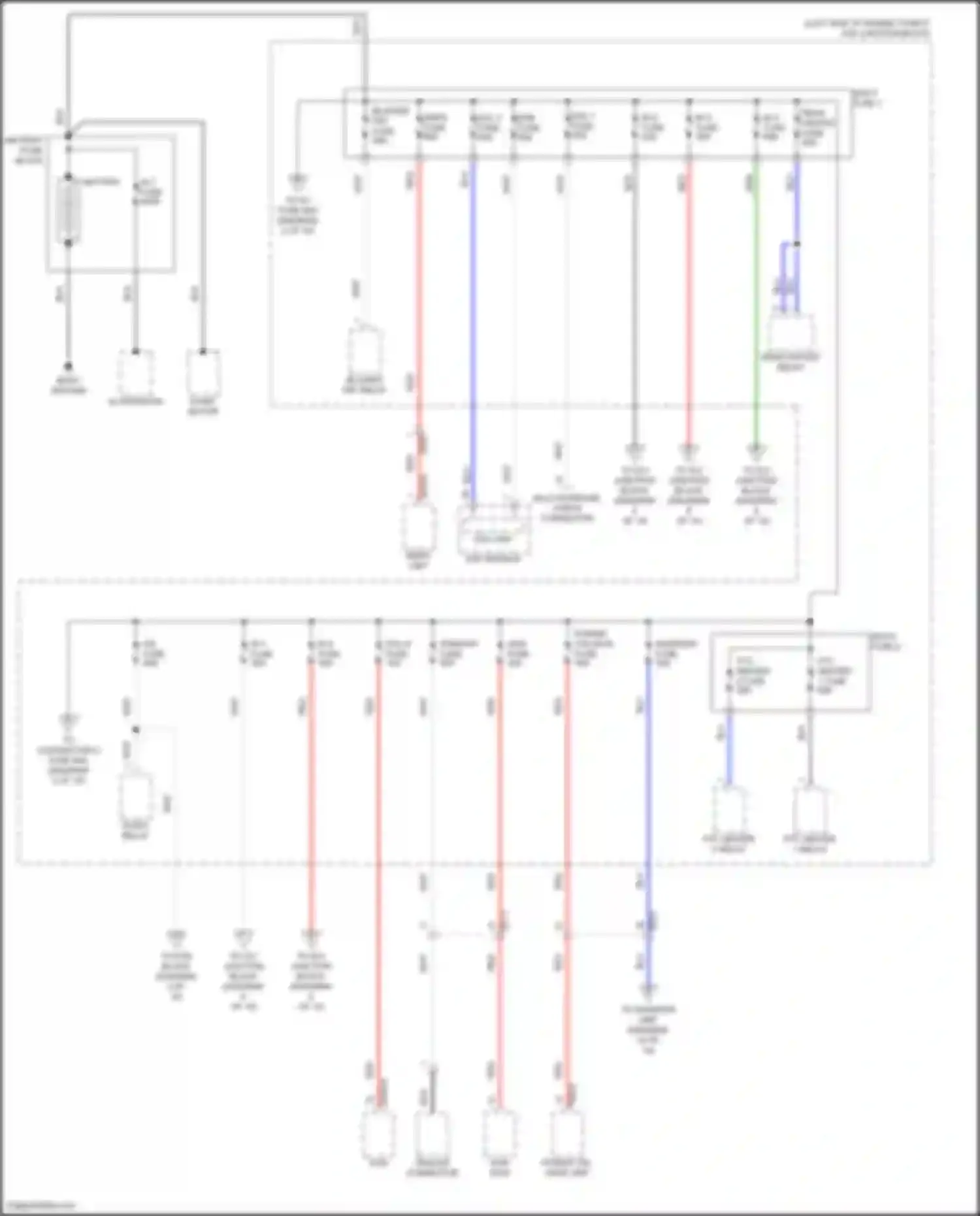 Palisade Hyundai I (2018-2022): Power distribution circuit (1 of 10)