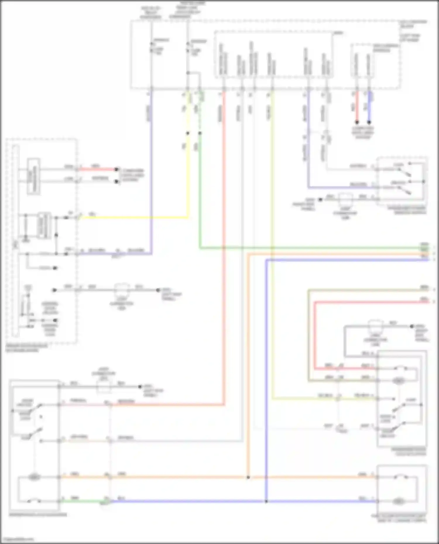 Palisade Hyundai I (2018-2022): Power door locks circuit (1 of 3)