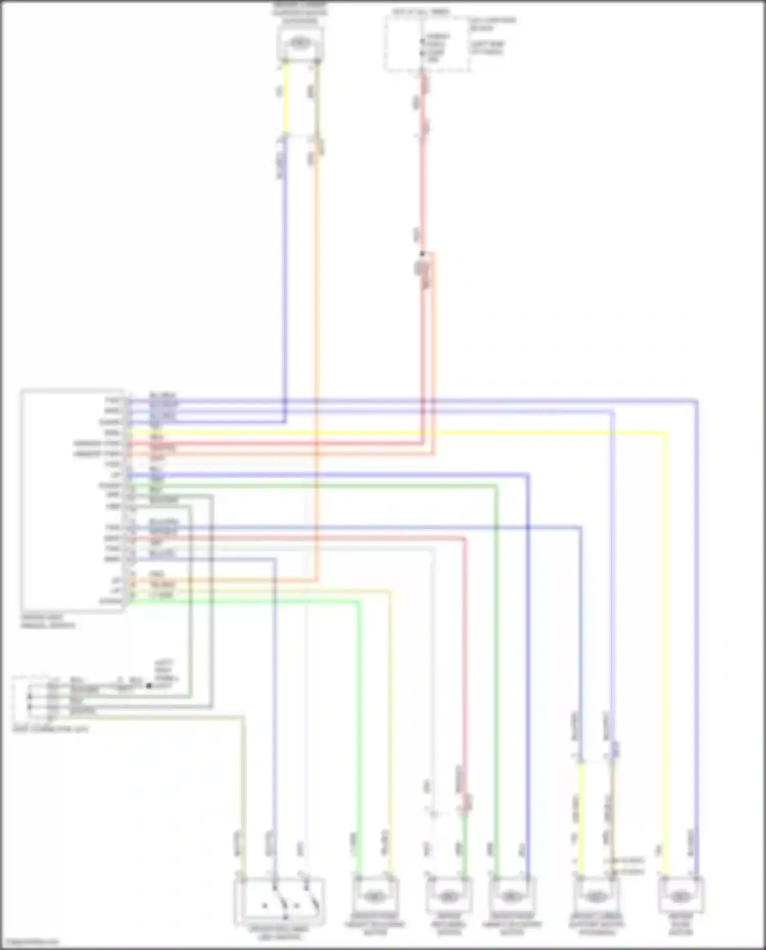Palisade Hyundai I (2018-2022): Driver power seat circuit
