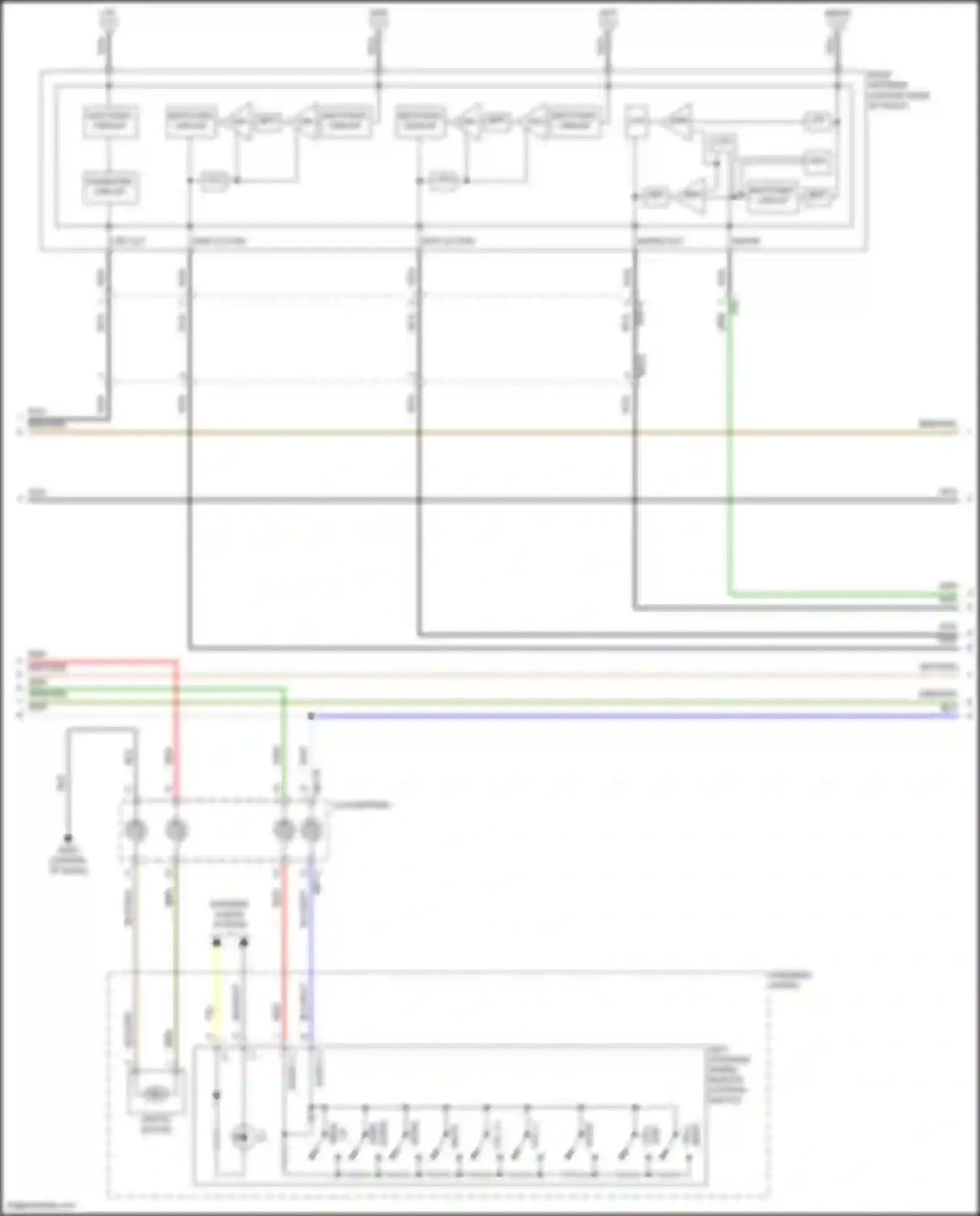 Palisade Hyundai I (2018-2022): Radio circuit, w/ navigation w/o amplifier (2 of 4)