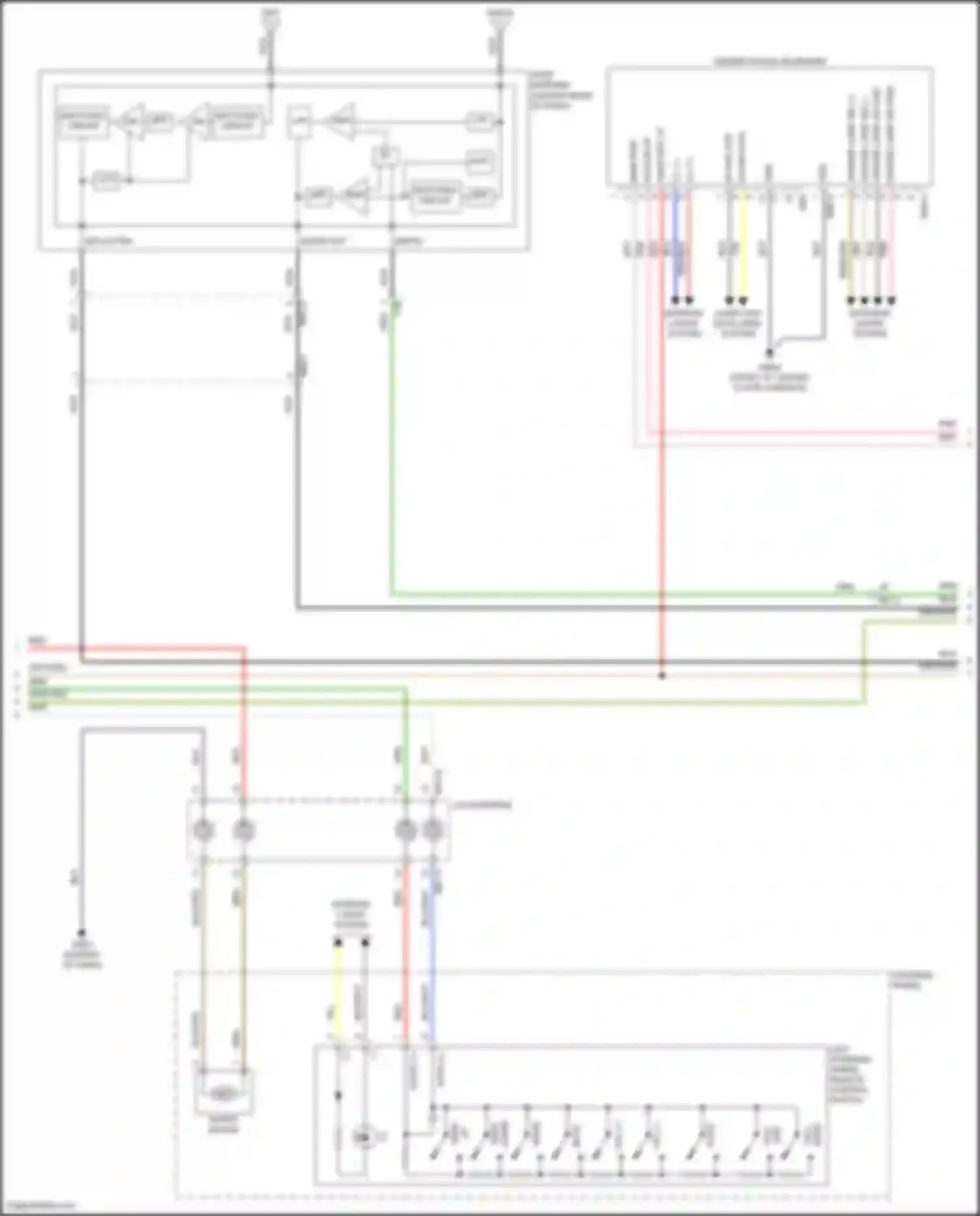 Palisade Hyundai I (2018-2022): Radio circuit, w/o navigation (2 of 3)
