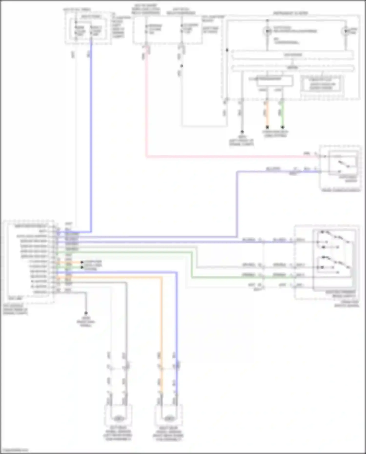 Palisade Hyundai I (2018-2022): Electric parking brake circuit