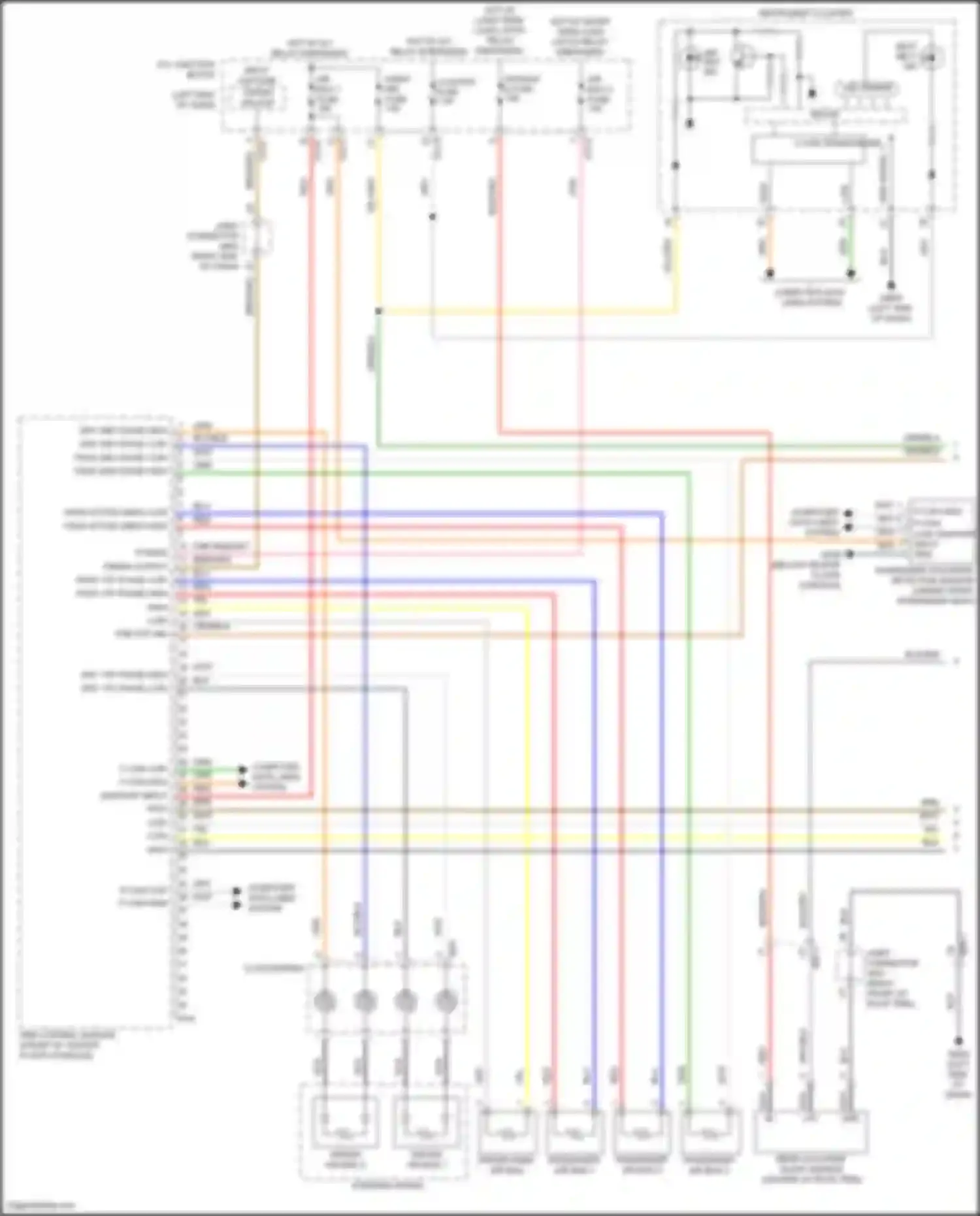 Palisade Hyundai I (2018-2022): Supplemental restraints circuit (1 of 3)