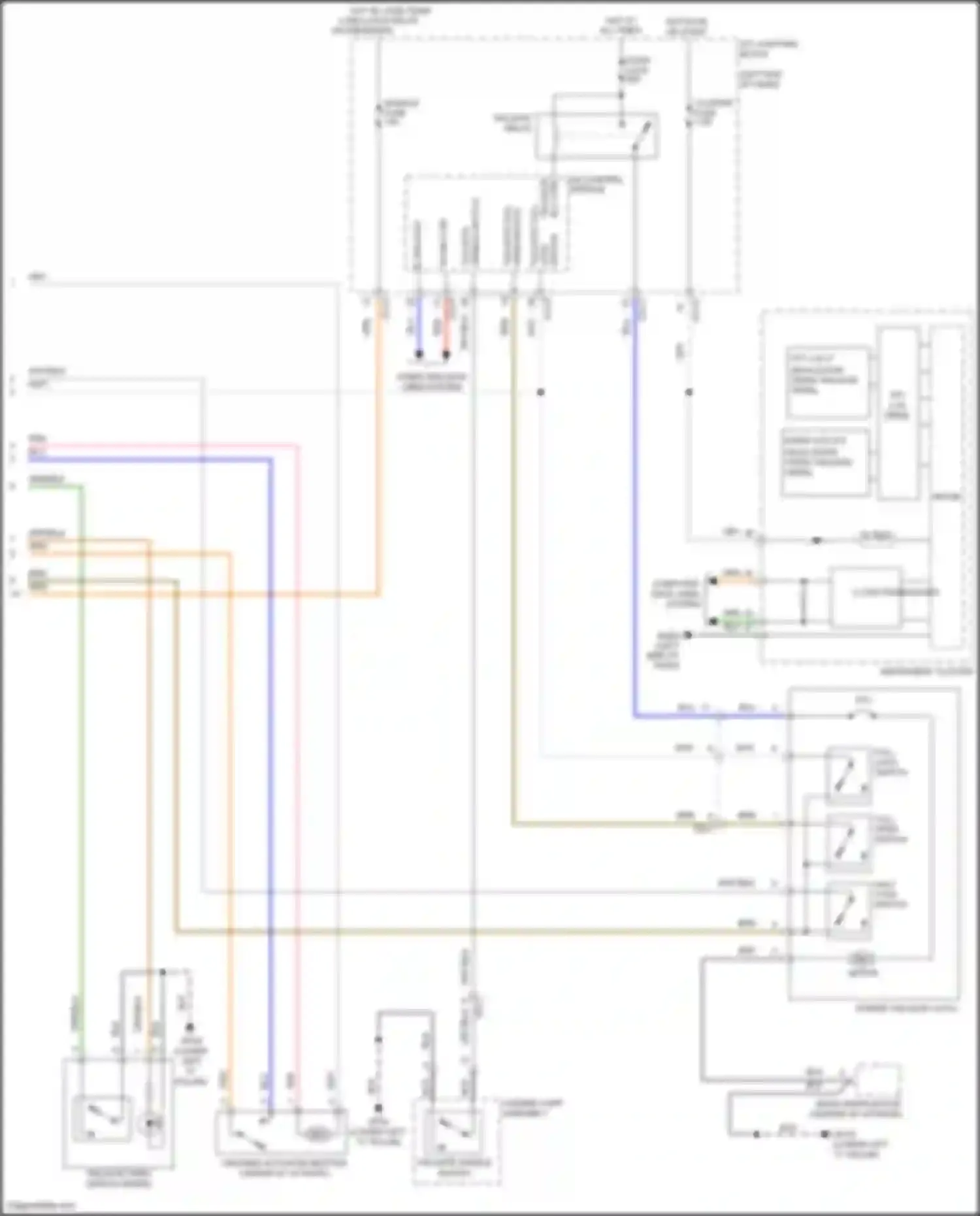 Palisade Hyundai I (2018-2022): Power tailgate circuit (2 of 2)