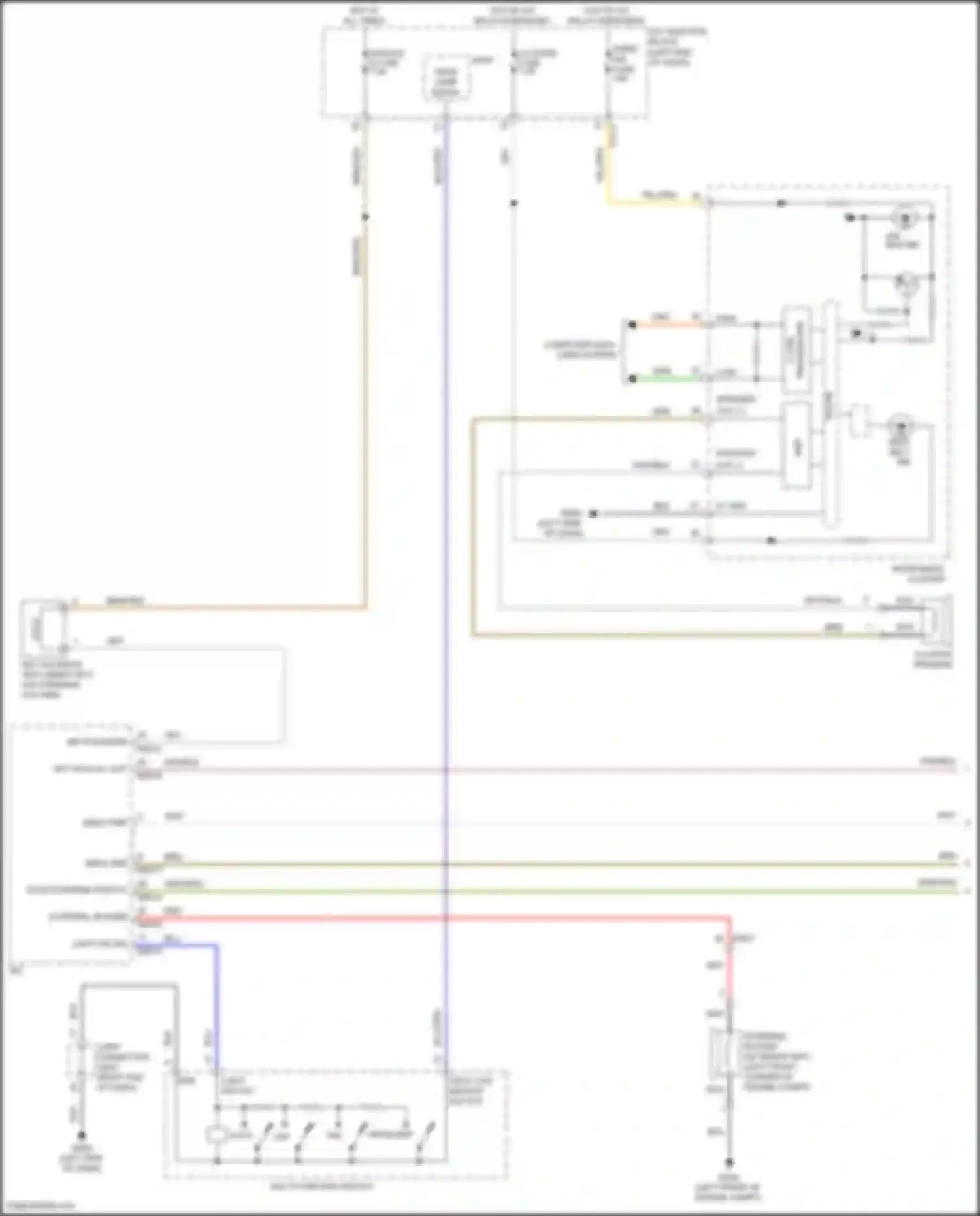 Palisade Hyundai I (2018-2022): Chime circuit (1 of 2)