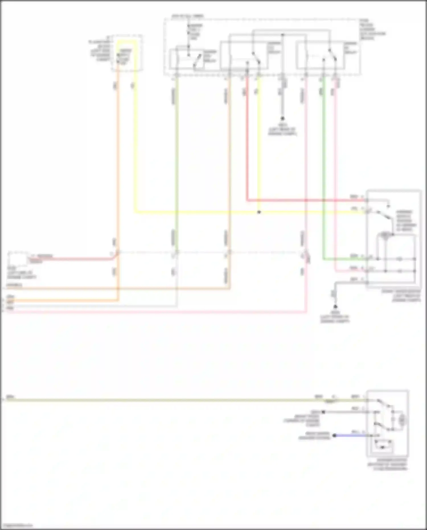 Palisade Hyundai I (2018-2022): Front wiper/washer circuit (2 of 2)