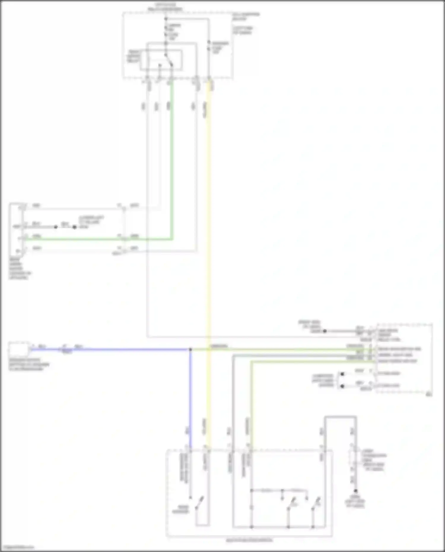 Palisade Hyundai I (2018-2022): Rear wiper/washer circuit