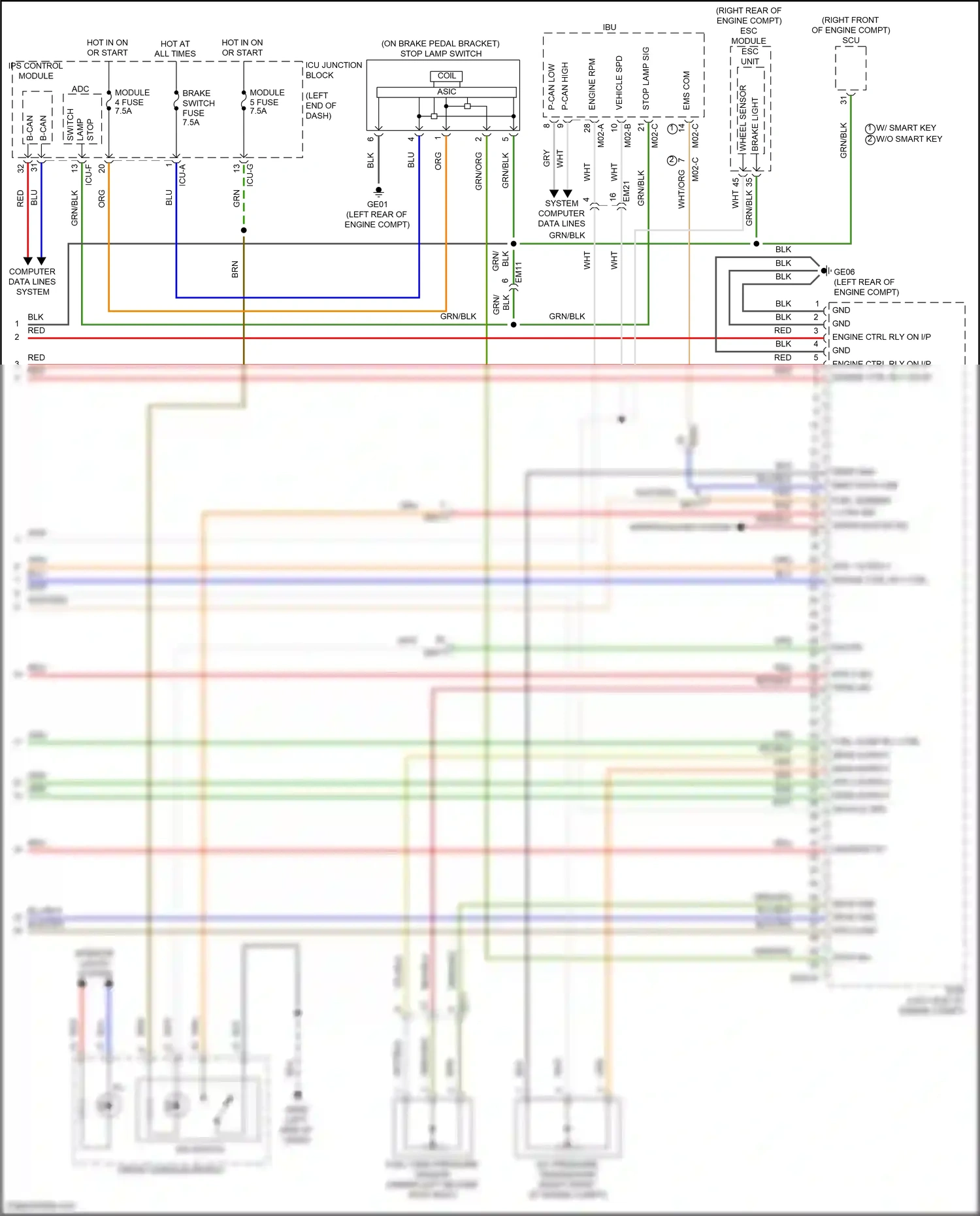 Wiring diagram computer data lines system for Hyundai Palisade I (2018-2022) (80 of 81)