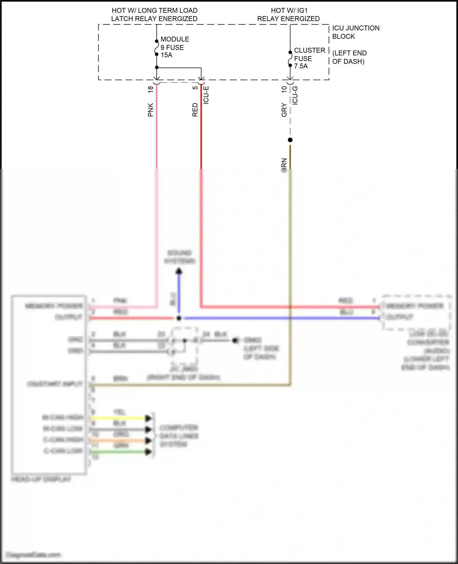 Wiring diagram computer data lines system for Hyundai Palisade I (2018-2022) (45 of 81)