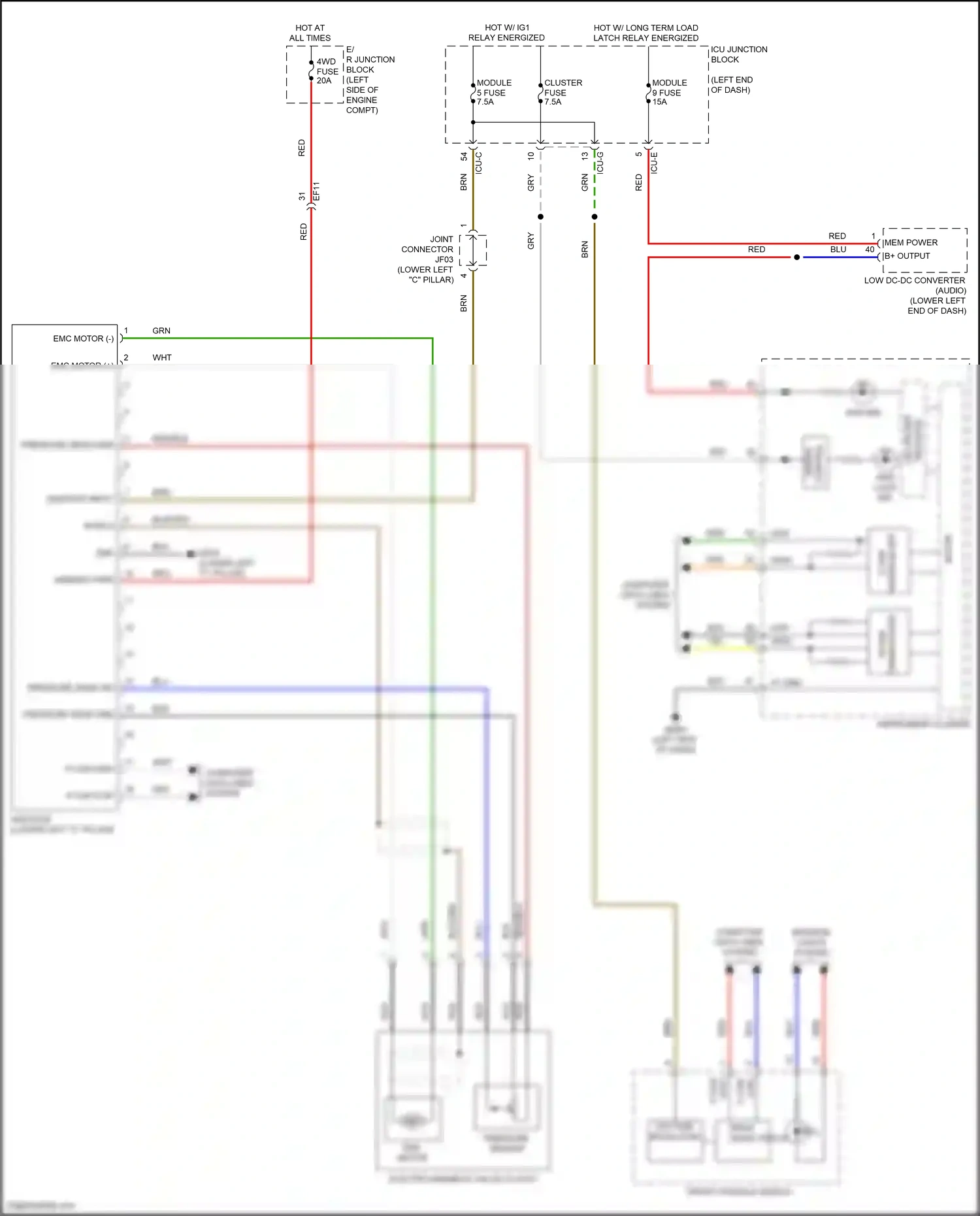 Wiring diagram computer data lines system for Hyundai Palisade I (2018-2022) (30 of 81)