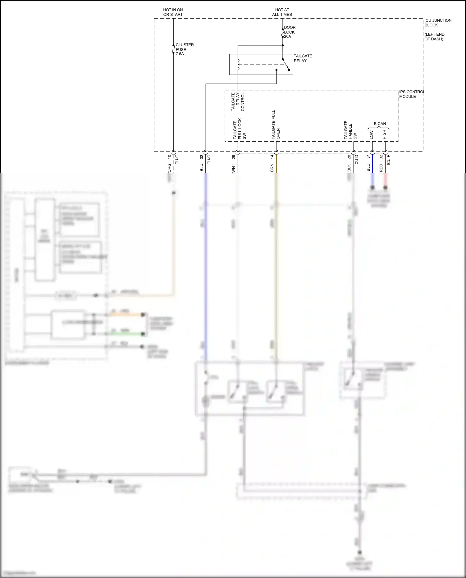 Wiring diagram computer data lines system for Hyundai Palisade I (2018-2022) (78 of 81)