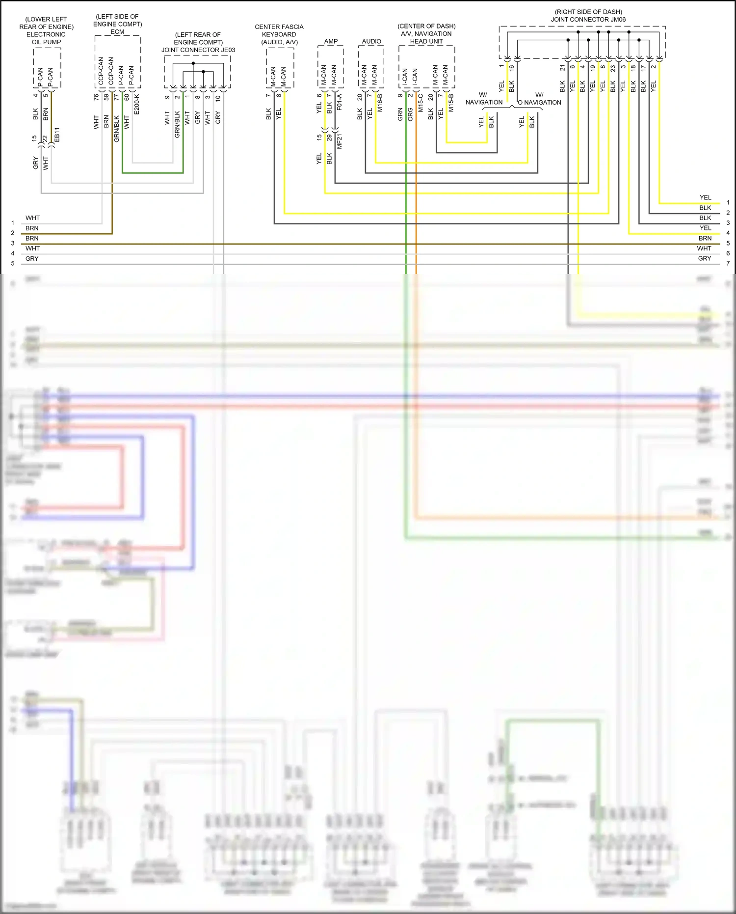 Wiring diagram esc module for Hyundai Palisade I (2018-2022) (1 of 8)