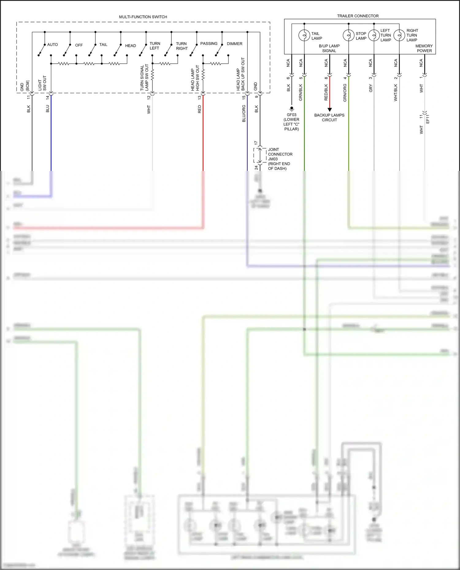 Wiring diagram esc module for Hyundai Palisade I (2018-2022) (4 of 8)