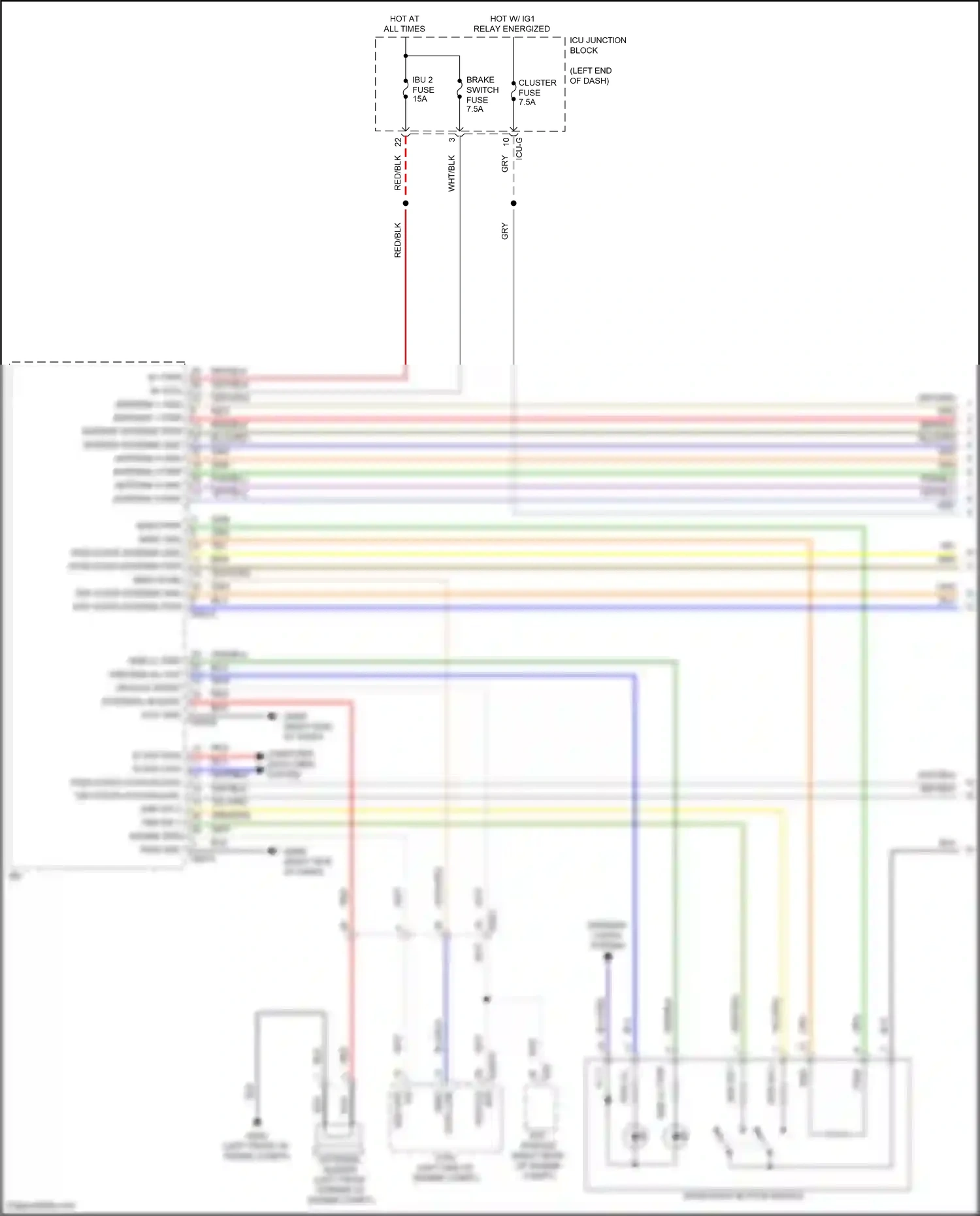 Wiring diagram esc module for Hyundai Palisade I (2018-2022) (6 of 8)