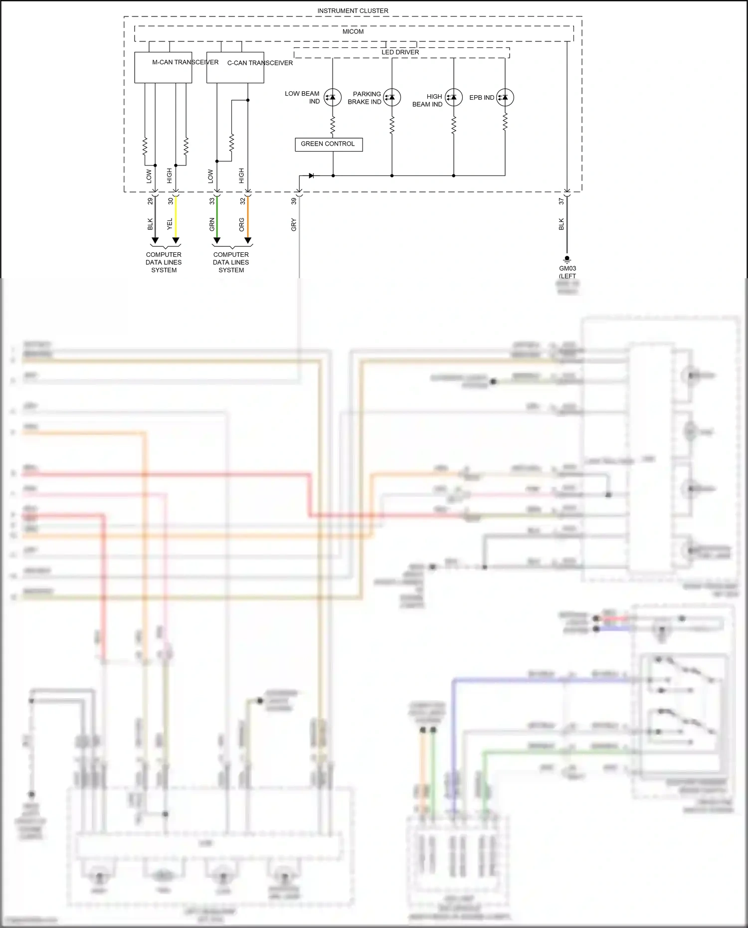 Wiring diagram esc unit esc module for Hyundai Palisade I (2018-2022) (1 of 3)