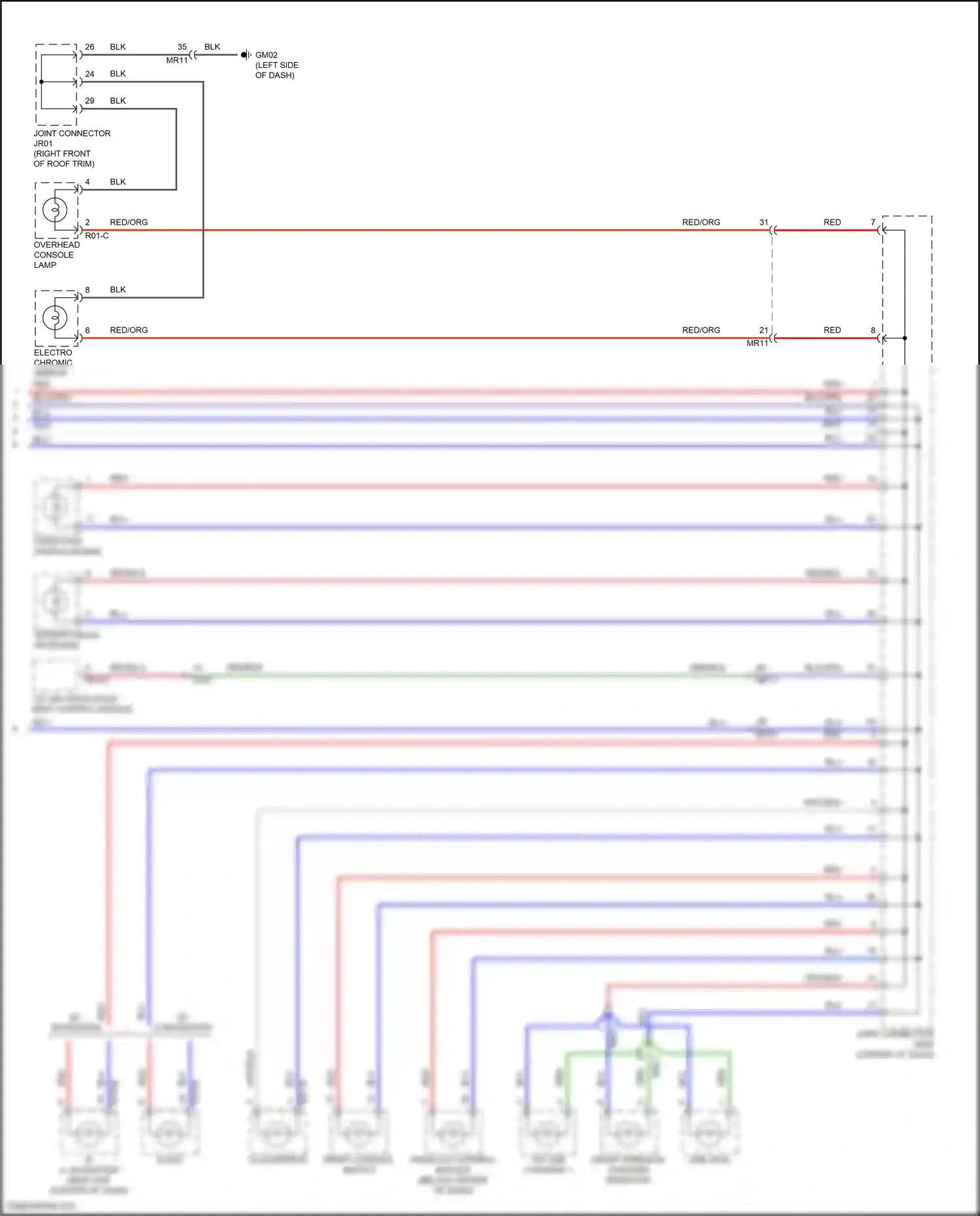 Wiring diagram front a/c control module for Hyundai Palisade I (2018-2022) (7 of 11)