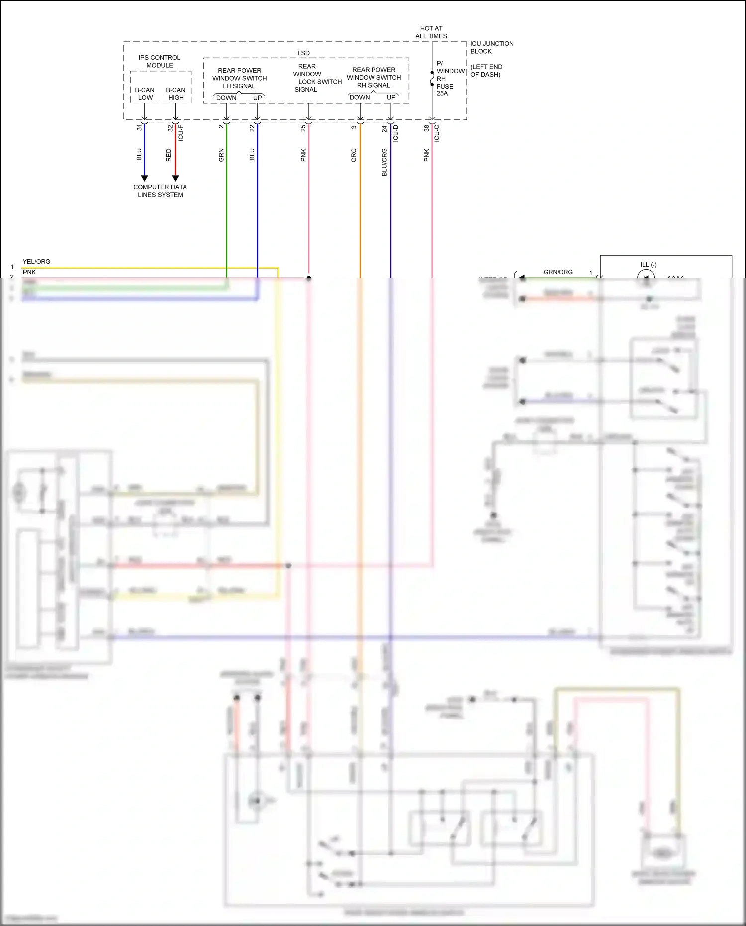 Wiring diagram ips control module for Hyundai Palisade I (2018-2022) (29 of 33)