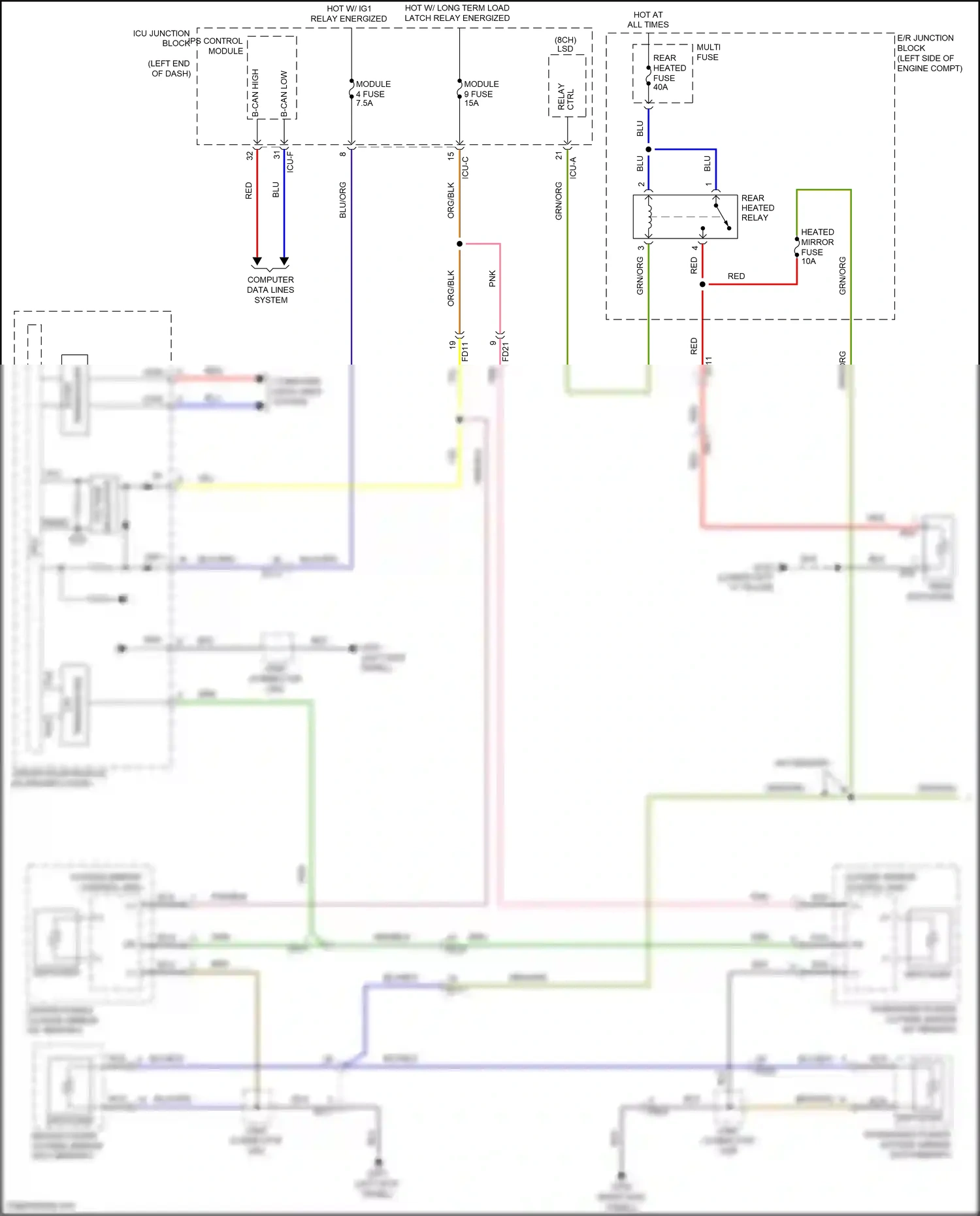 Wiring diagram ips control module for Hyundai Palisade I (2018-2022) (3 of 33)