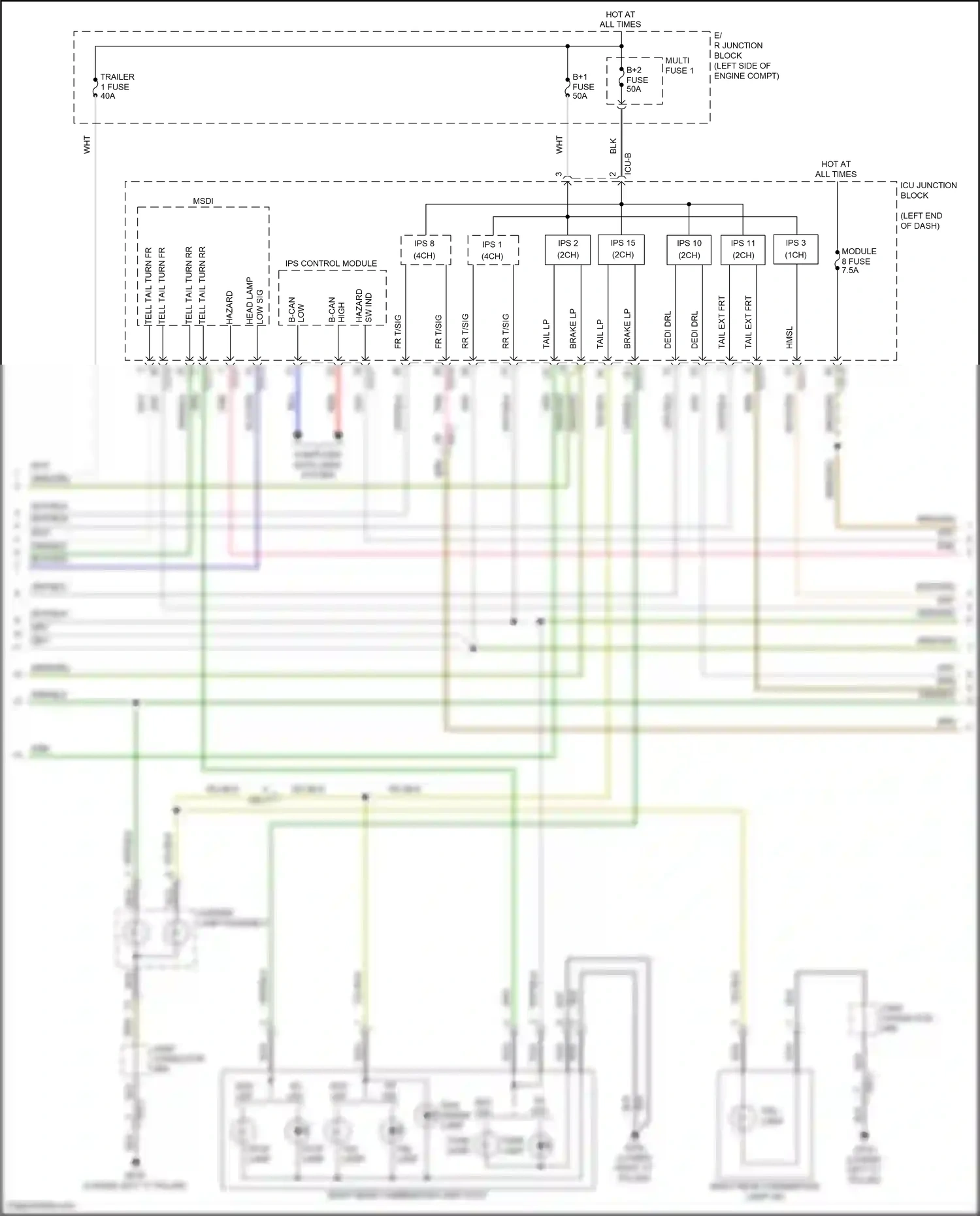Wiring diagram ips control module for Hyundai Palisade I (2018-2022) (5 of 33)