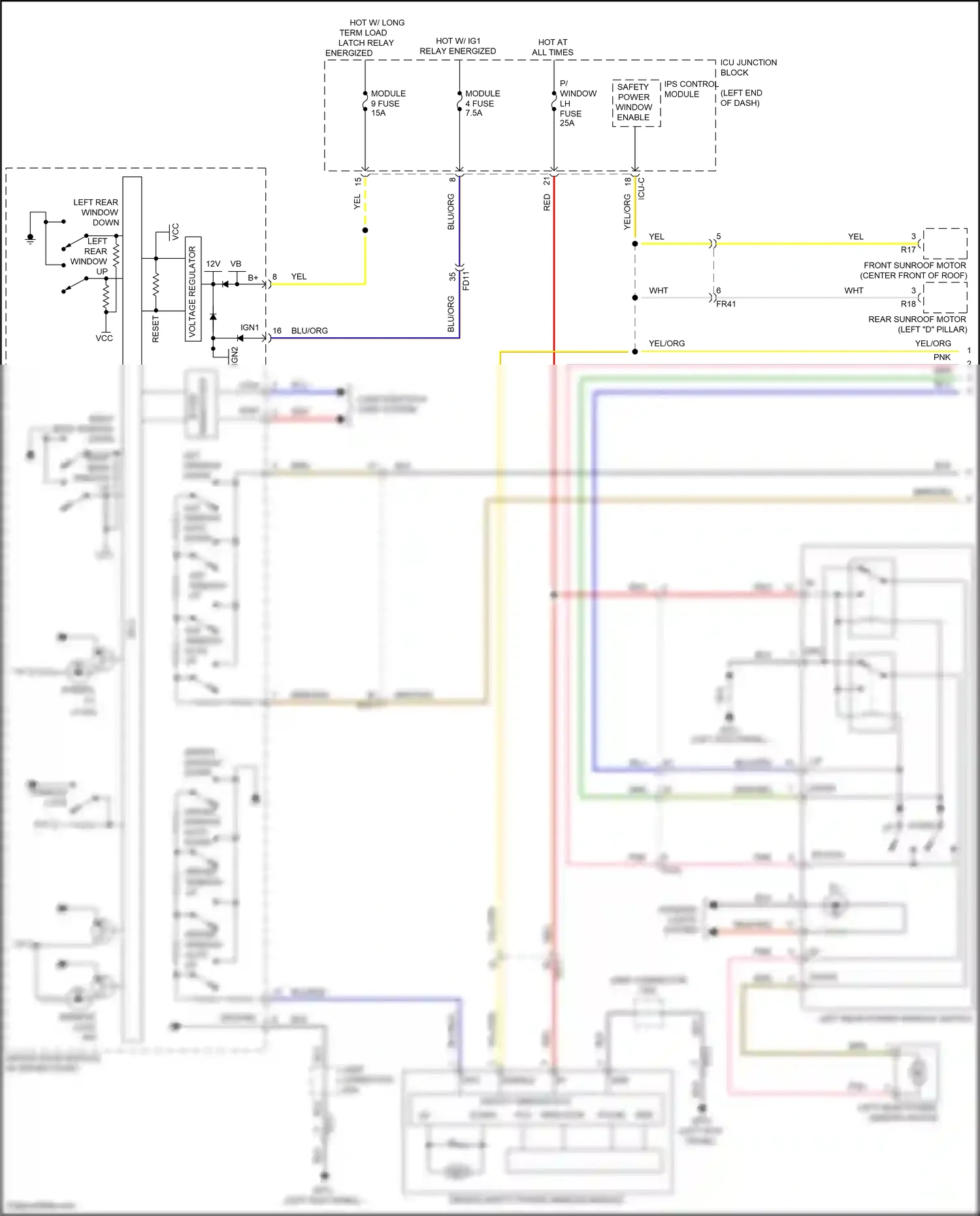 Wiring diagram ips control module for Hyundai Palisade I (2018-2022) (28 of 33)