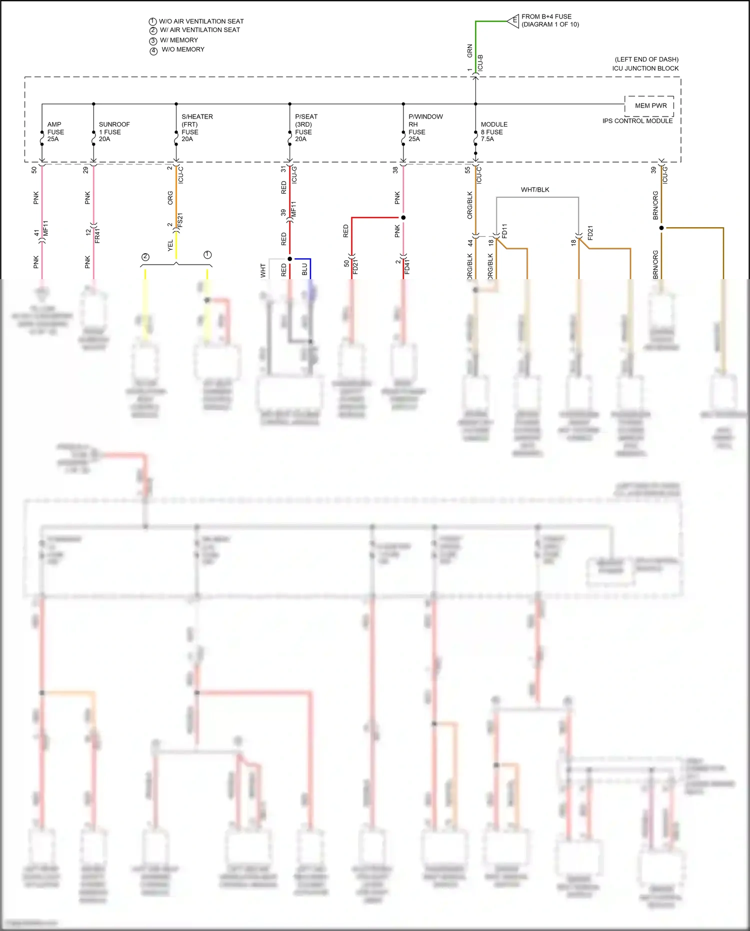 Wiring diagram ips control module for Hyundai Palisade I (2018-2022) (19 of 33)