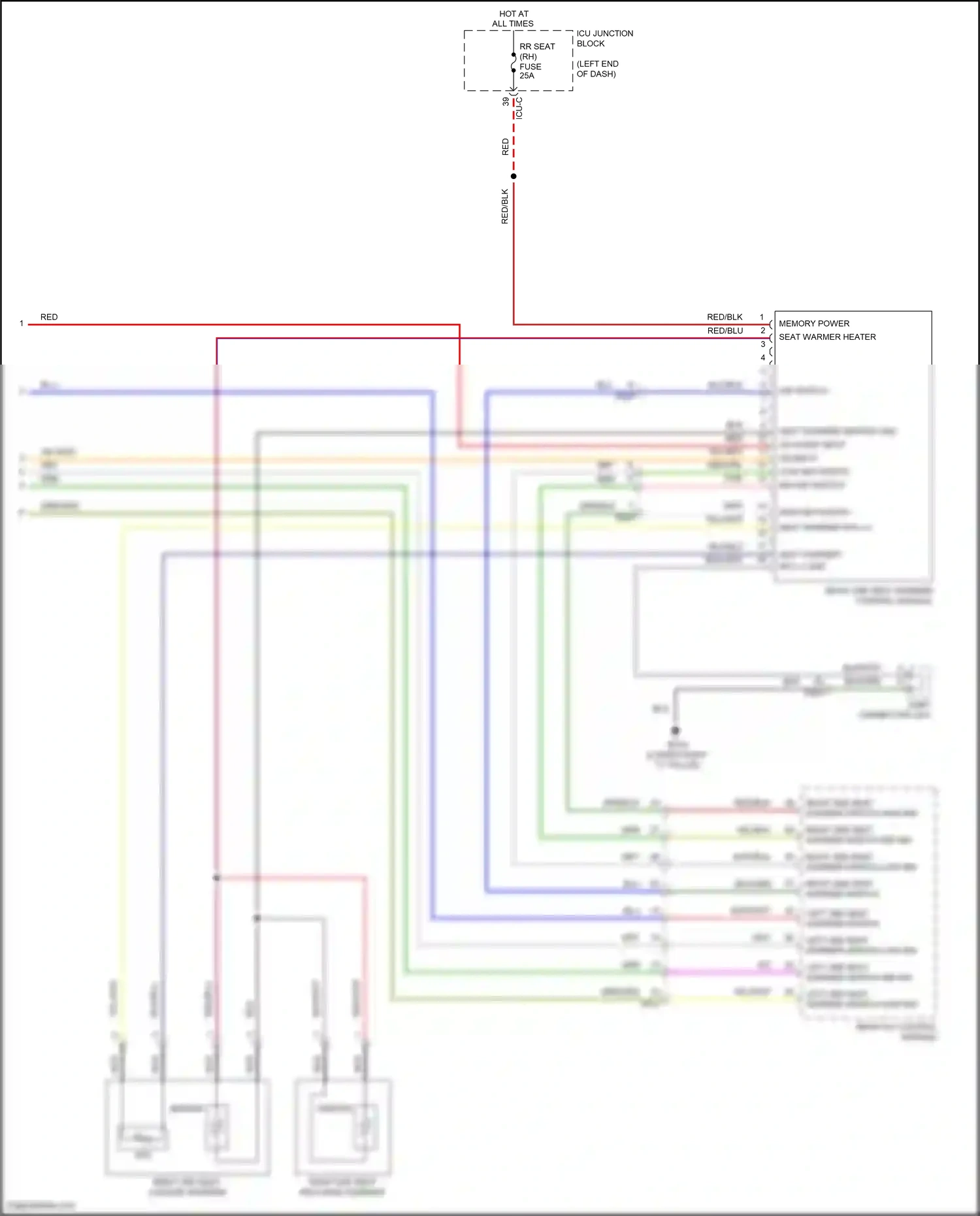 Wiring diagram on start input for Hyundai Palisade I (2018-2022) (3 of 3)