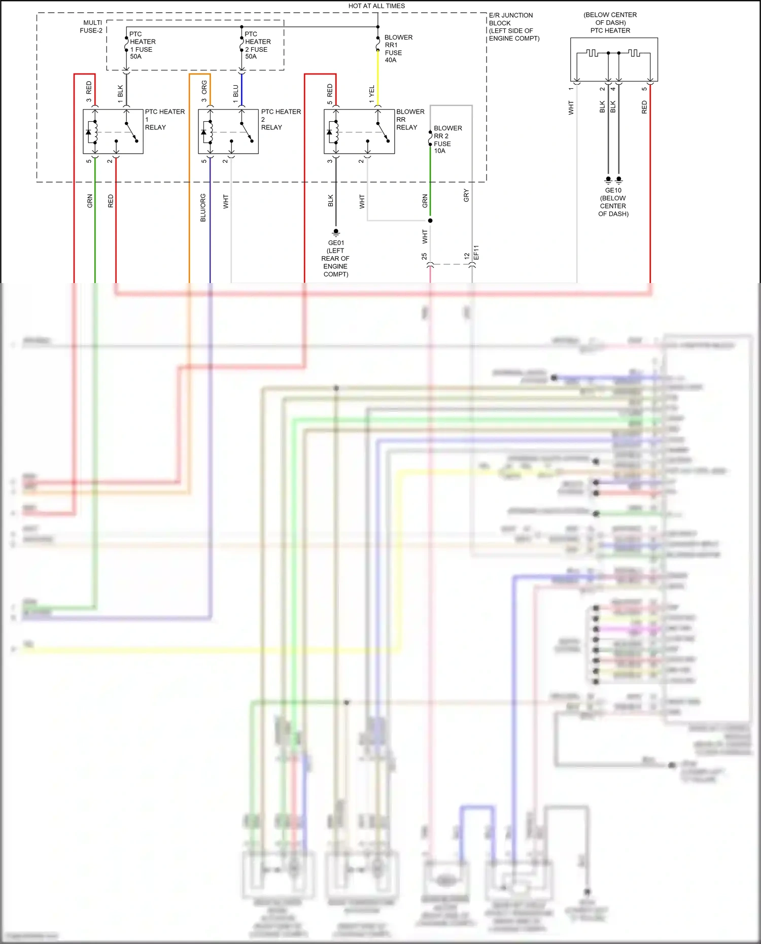 Wiring diagram on/start input for Hyundai Palisade I (2018-2022) (12 of 27)