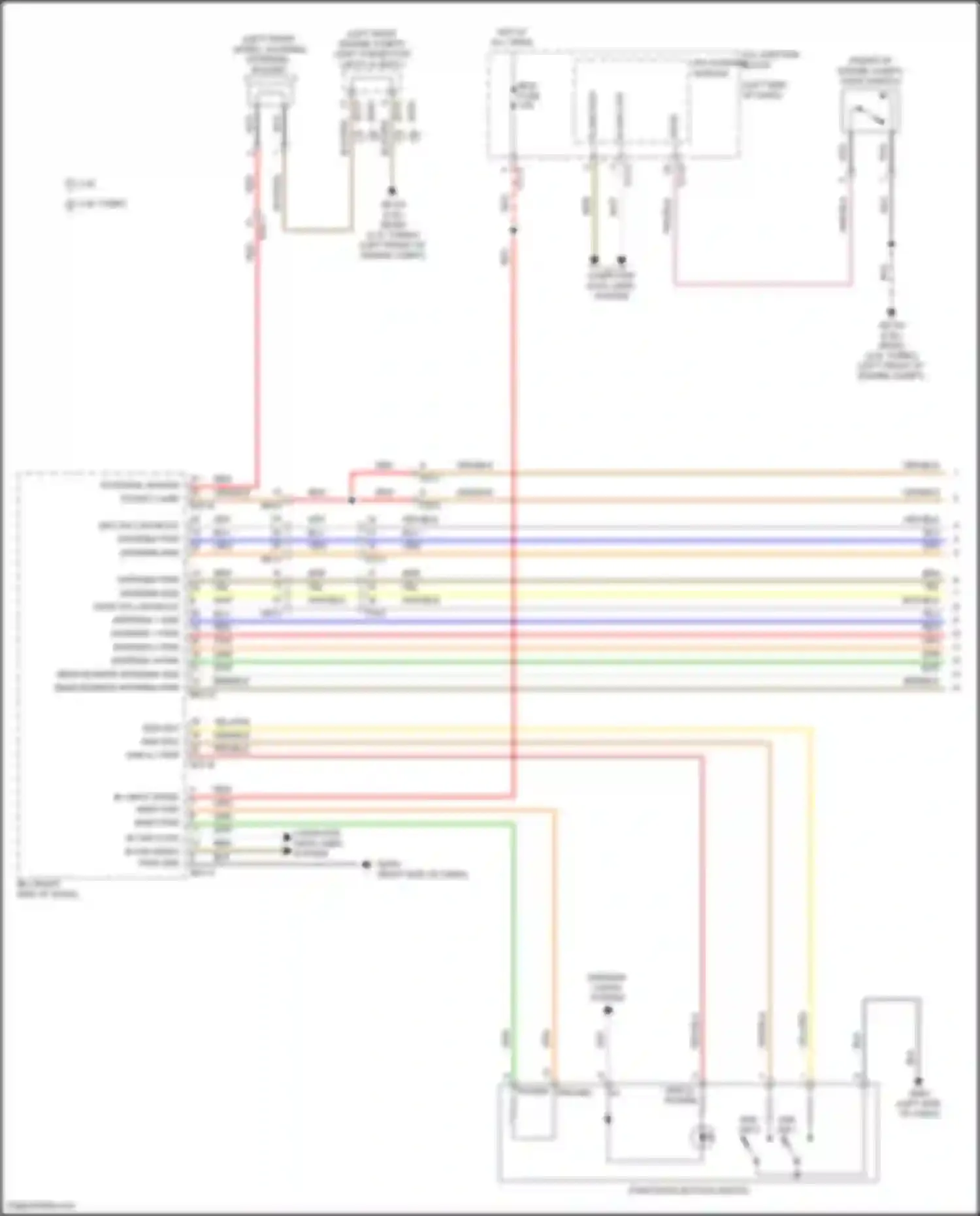 Santa Cruz Hyundai I (2021-2024): Forced entry circuit, w/o nfc (1 of 4)