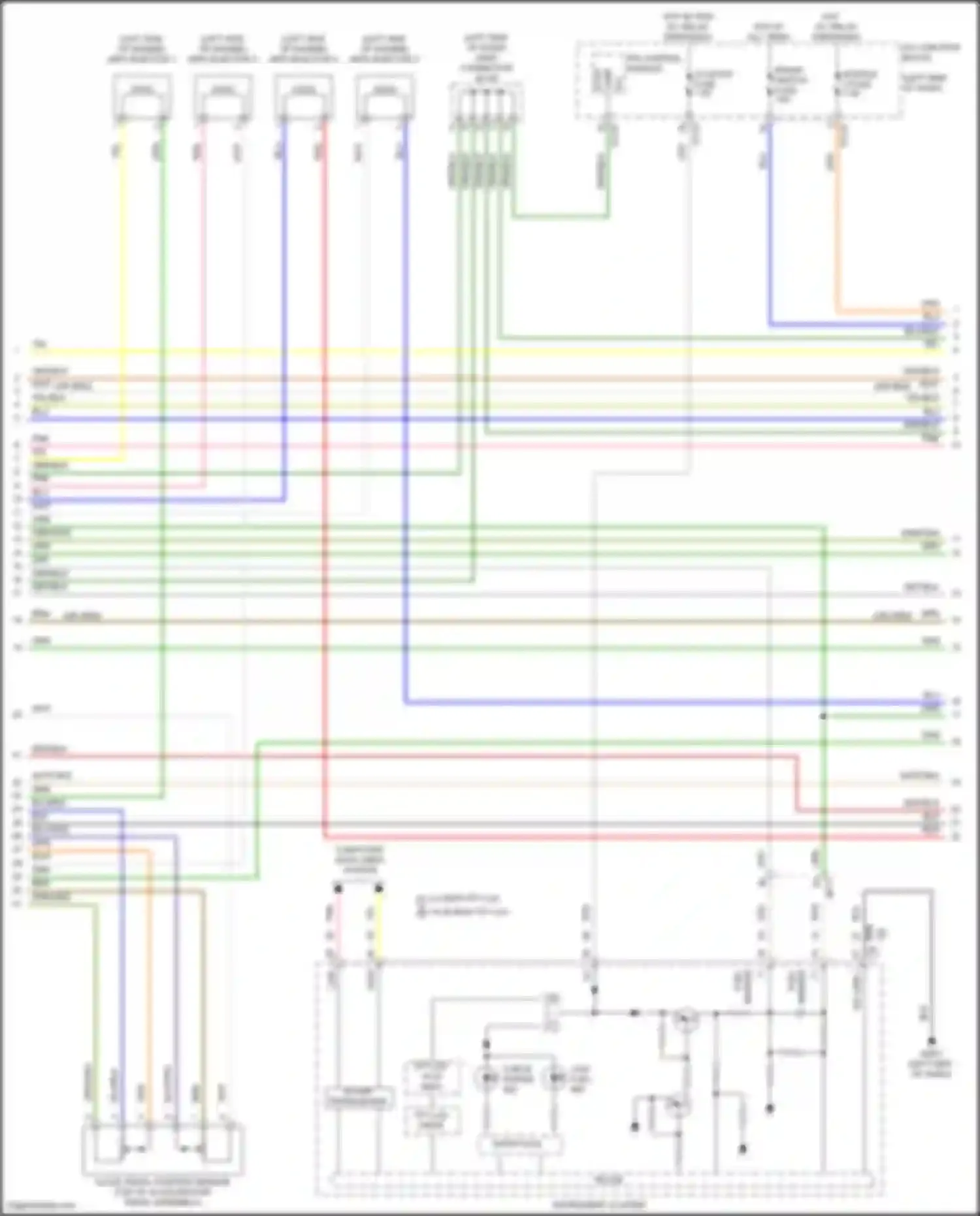 Santa Cruz Hyundai I (2021-2024): Wiring diagram engine performance 2.5l (7 of 8)