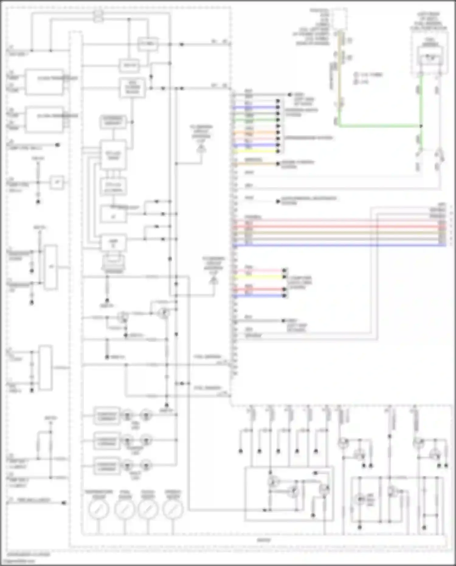 Santa Cruz Hyundai I (2021-2024): Instrument cluster circuit, w/ 4.2 inch tft lcd (1 of 4)