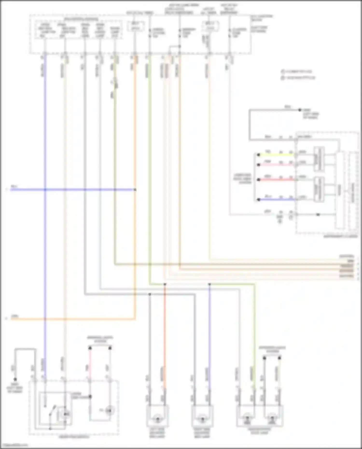 Santa Cruz Hyundai I (2021-2024): Courtesy lamps circuit (2 of 3)