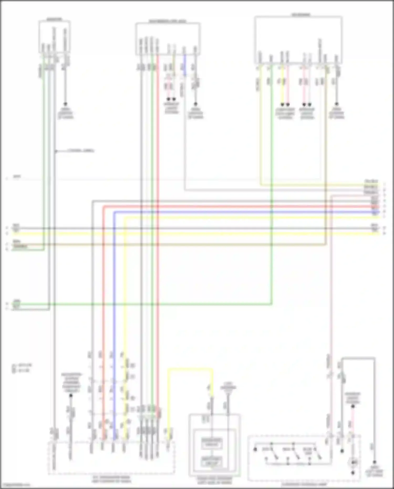 Santa Cruz Hyundai I (2021-2024): Navigation circuit, w/o amplifier (2 of 4)