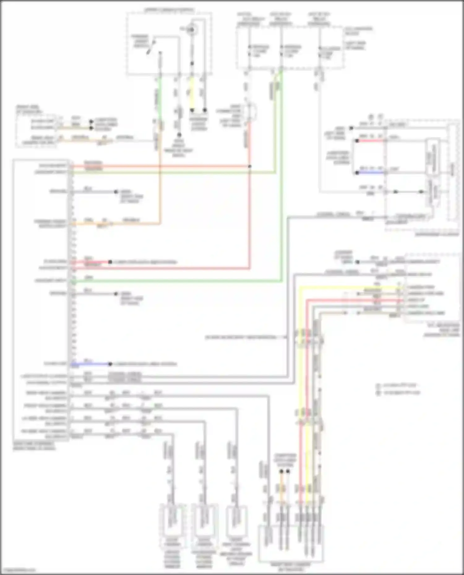 Santa Cruz Hyundai I (2021-2024): Parking assistant circuit