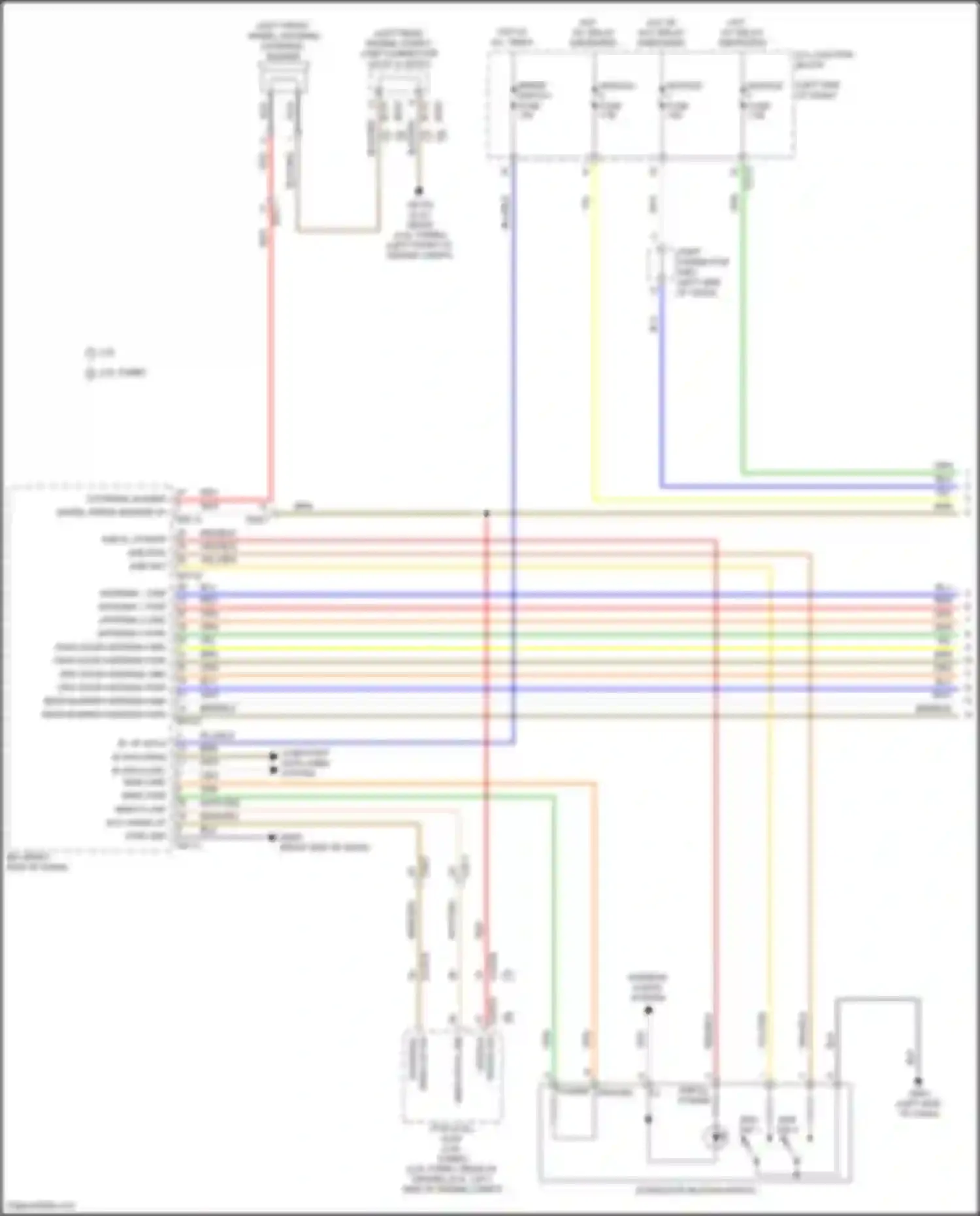 Santa Cruz Hyundai I (2021-2024): Power door locks circuit, w/ nfc (1 of 5)