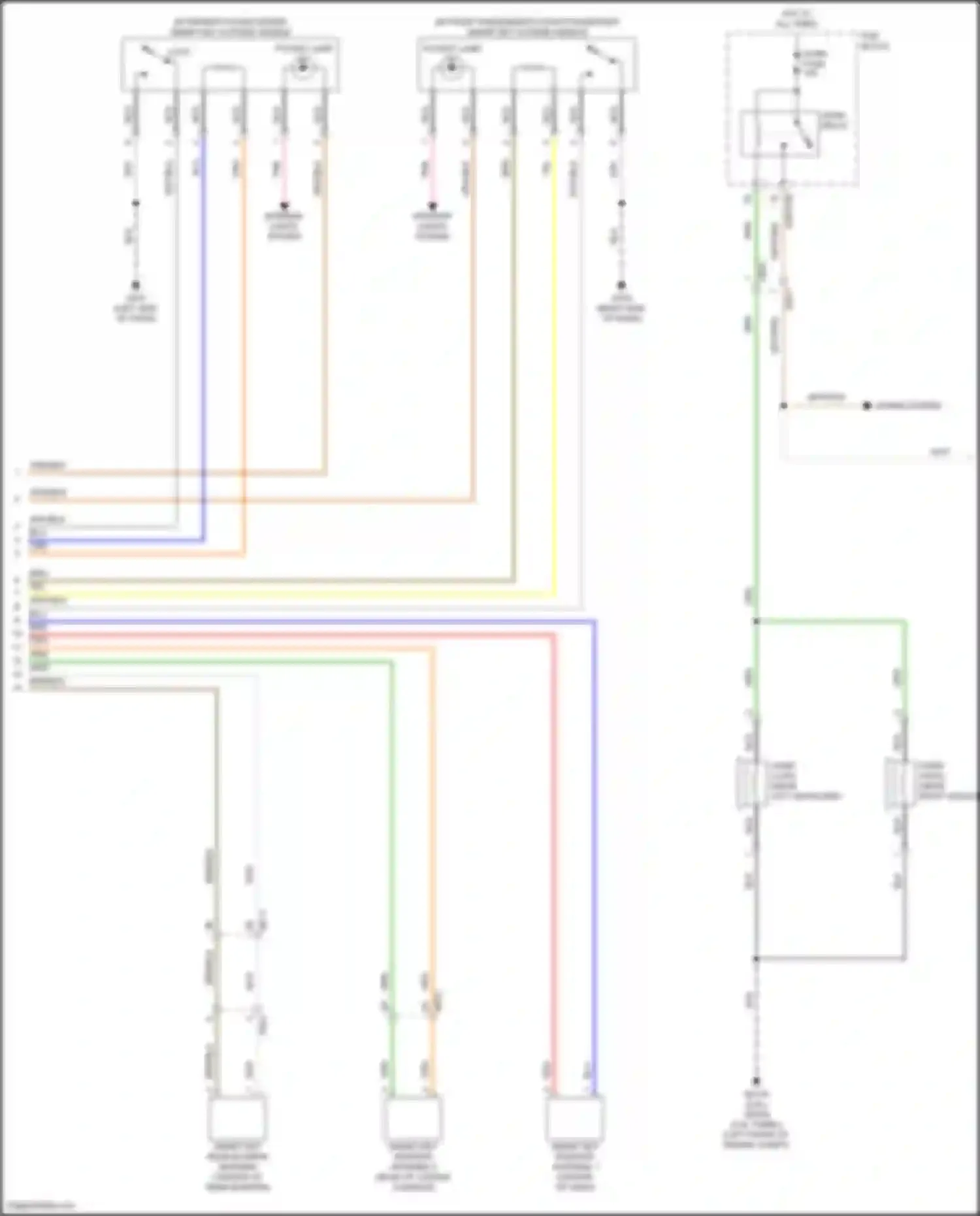 Santa Cruz Hyundai I (2021-2024): Power door locks circuit, w/o nfc (2 of 4)