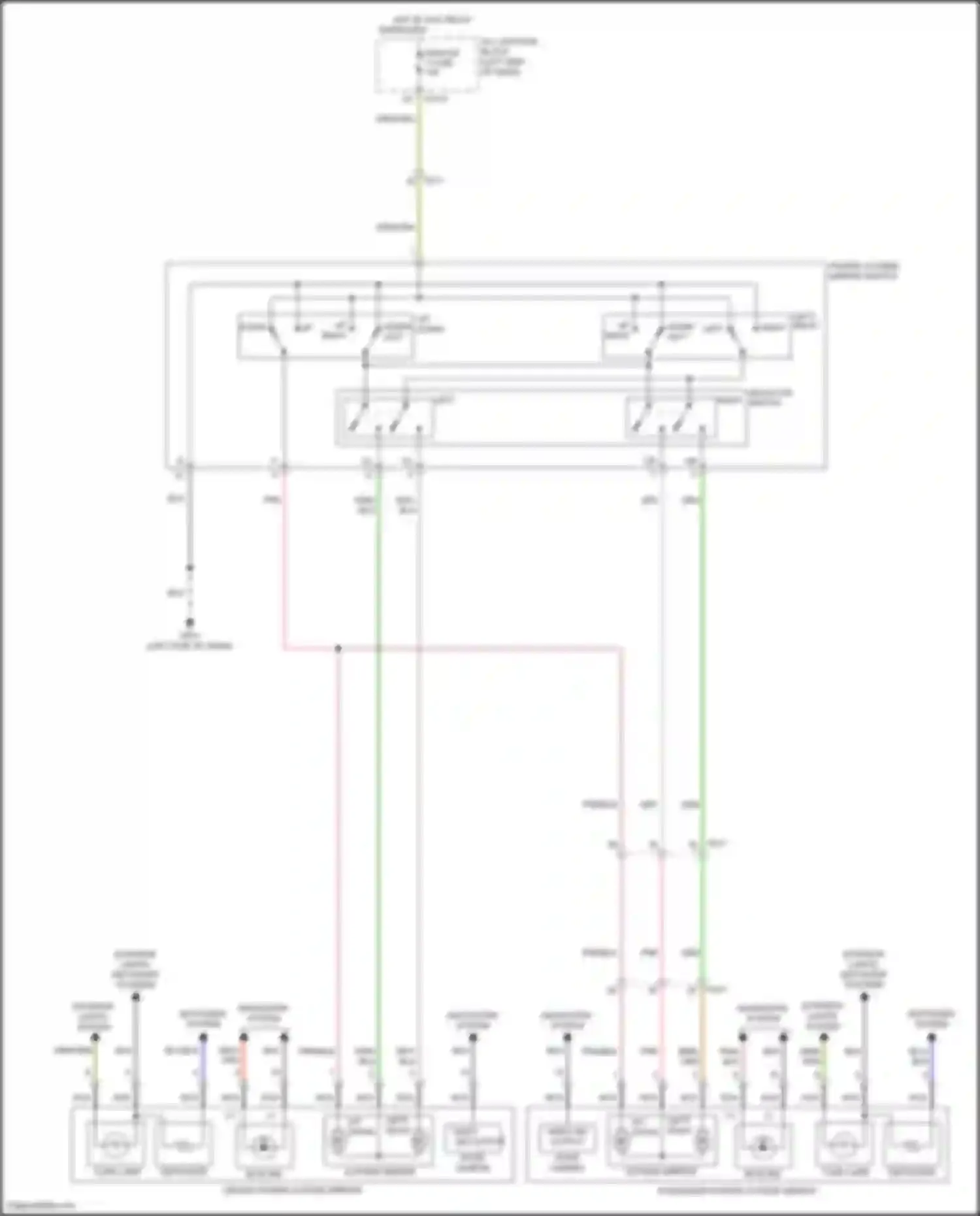 Santa Cruz Hyundai I (2021-2024): Power mirrors circuit