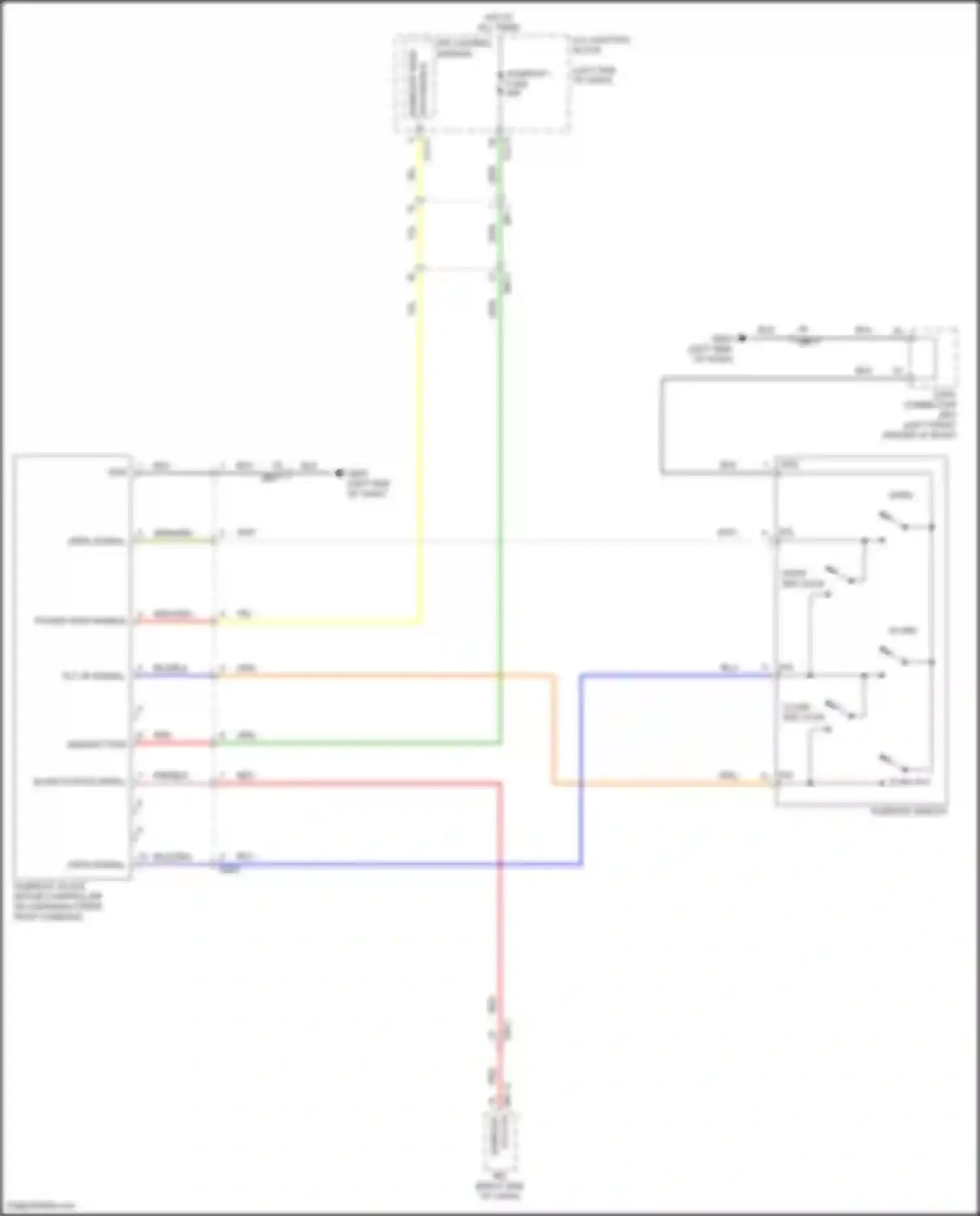 Santa Cruz Hyundai I (2021-2024): Power top/sunroof circuit