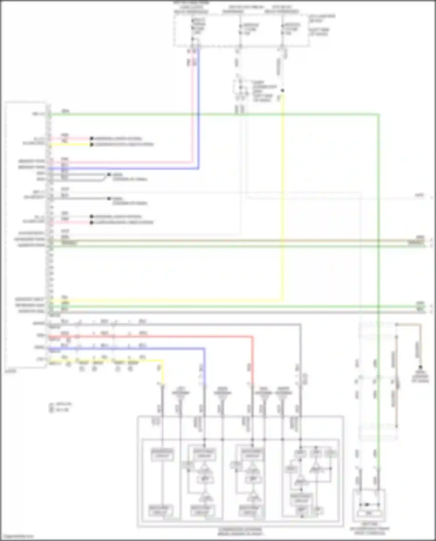Santa Cruz Hyundai I (2021-2024): Radio circuit, w/o navigation & w/ amplifier (1 of 5)