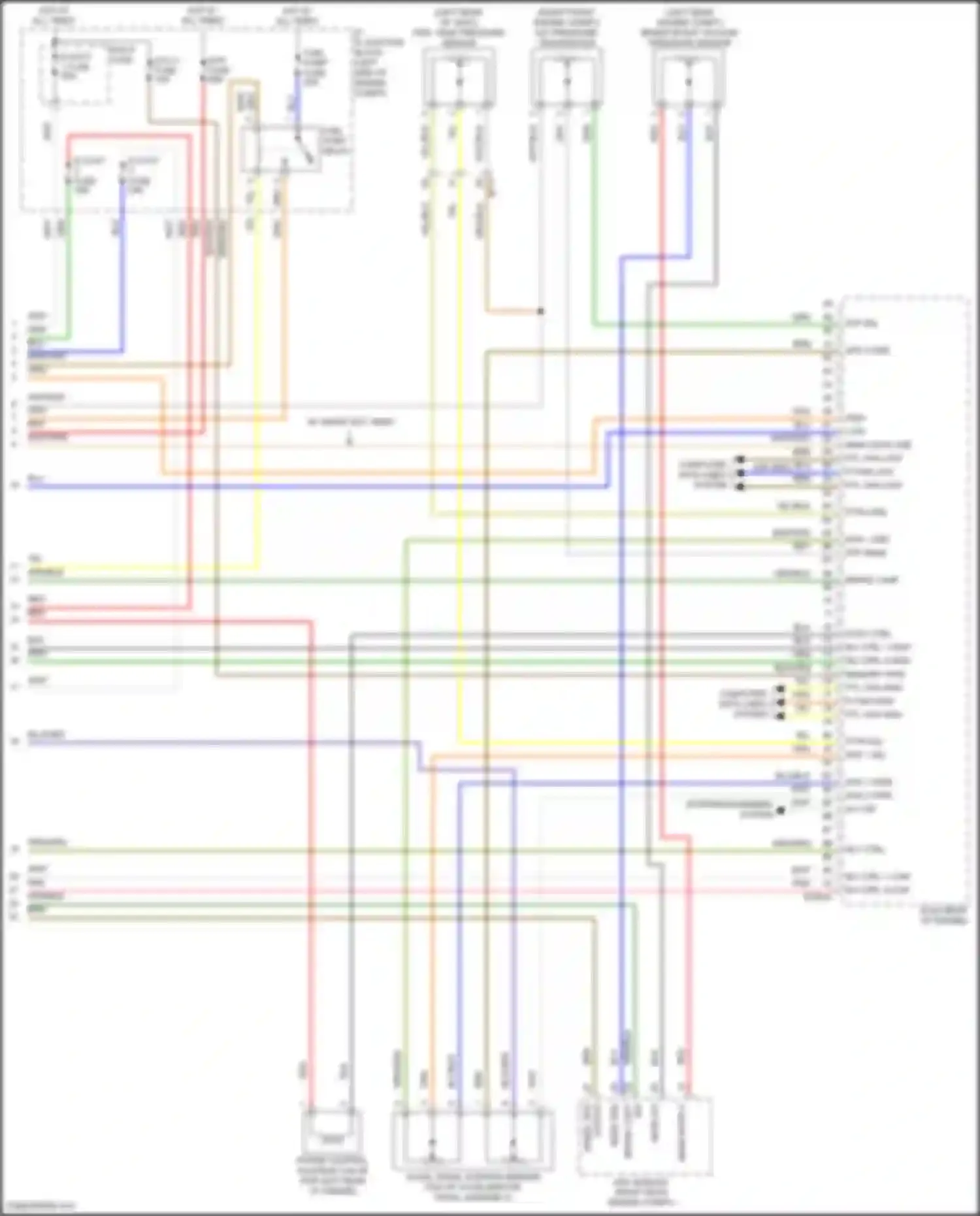 Wiring diagram aps 1 sig for Hyundai Santa Cruz I (2021-2024) (2 of 2)