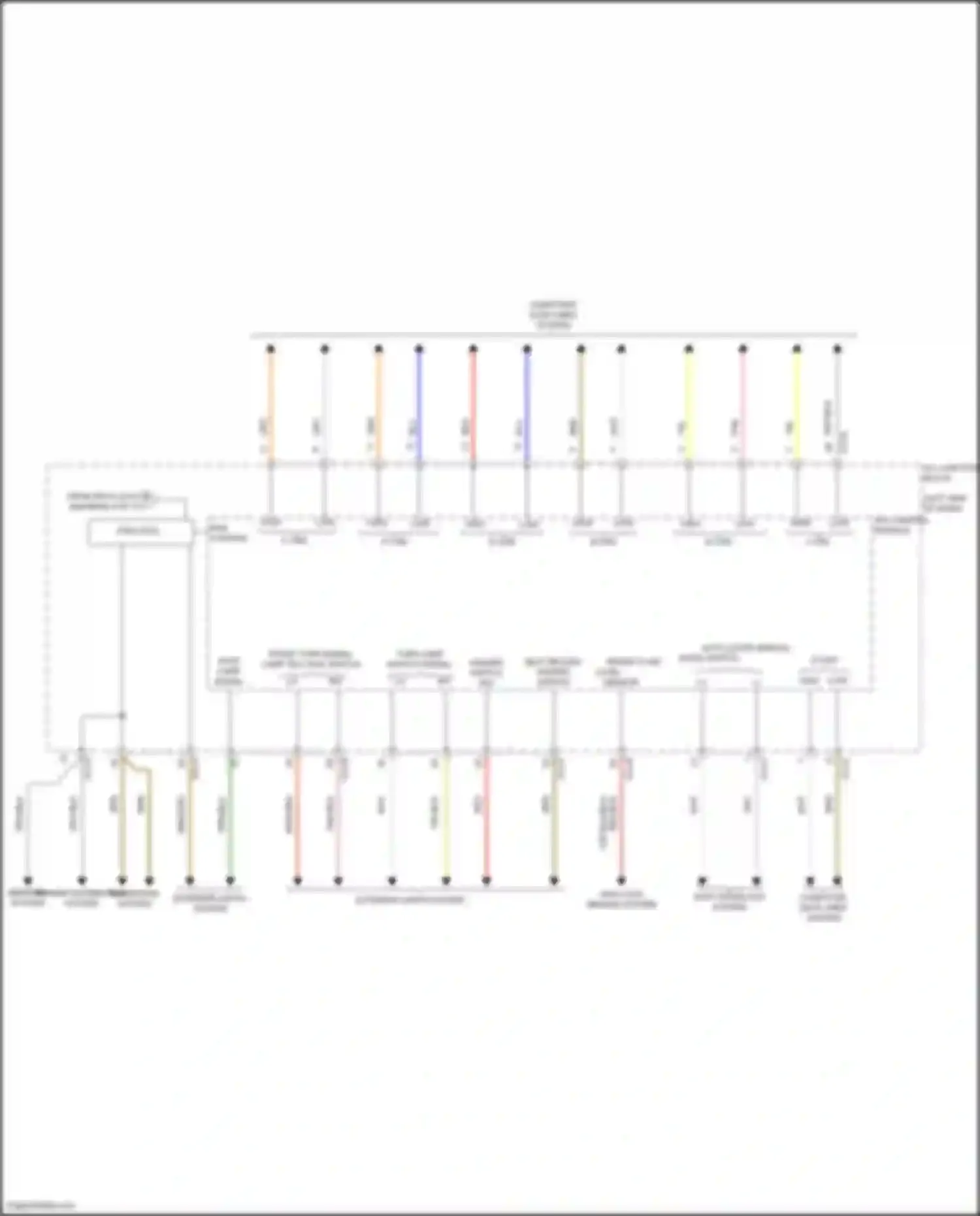 Wiring diagram auto lever manual mode switch for Hyundai Santa Cruz I (2021-2024) (1 of 1)