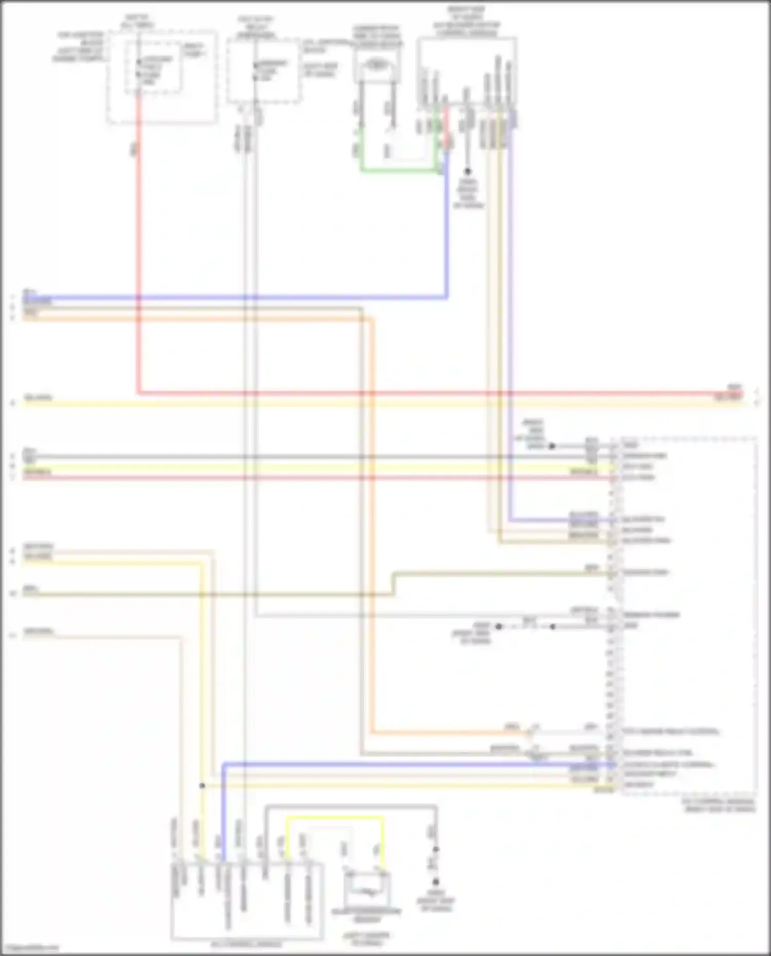 Wiring diagram blower relay ctrl for Hyundai Santa Cruz I (2021-2024) (1 of 1)