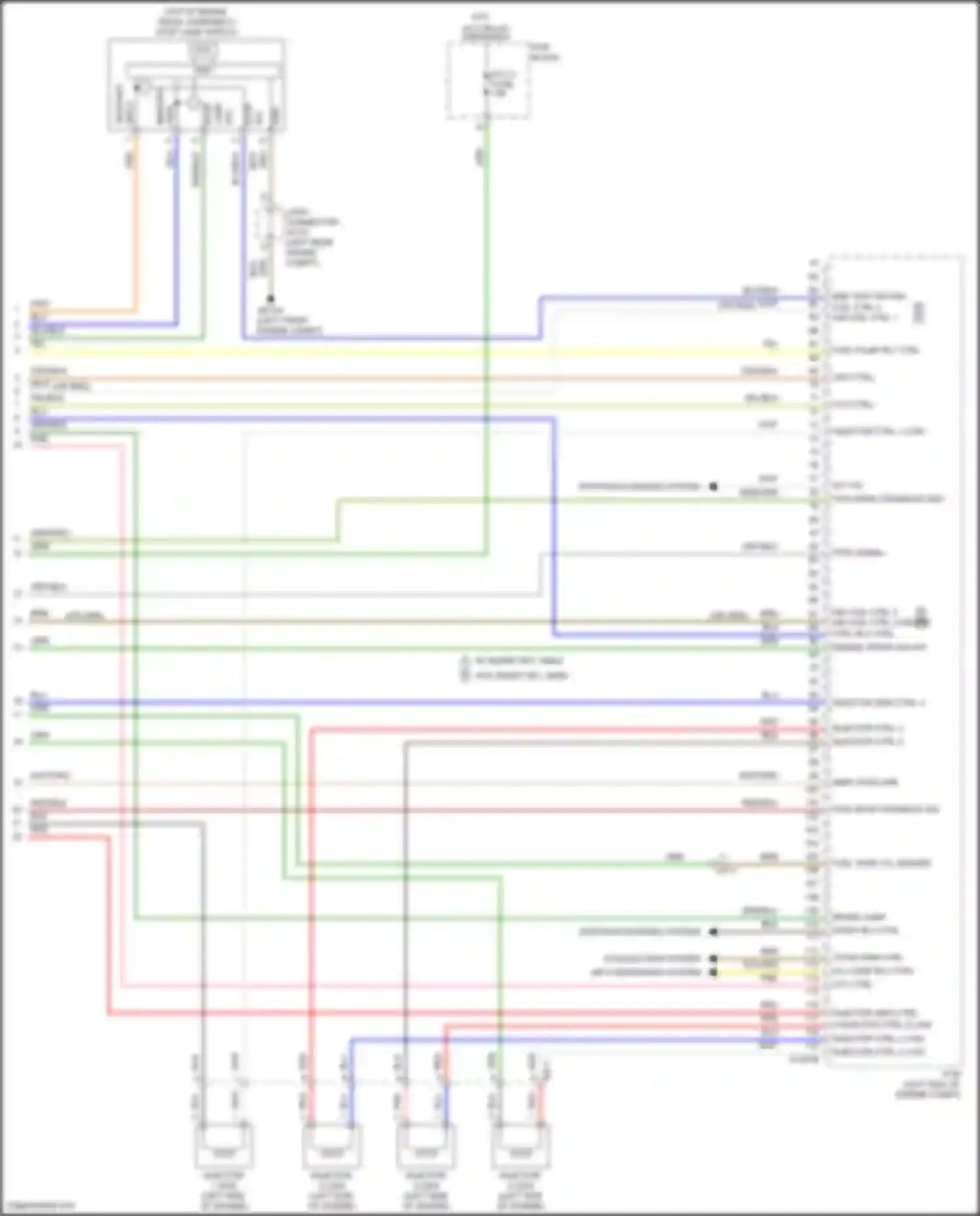 Wiring diagram immo data line for Hyundai Santa Cruz I (2021-2024) (3 of 4)